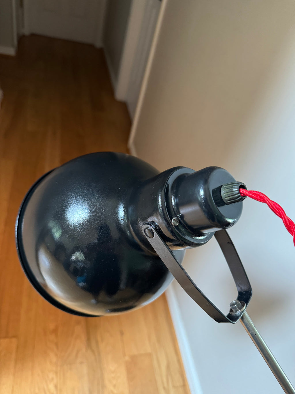 Black Industrial Floor lamp | Bretford Floor Lamp | Cantilever Style Floor Lamp | 1960's Lamp | Modern Floor Lamp| Rewired Telescopic Lamp