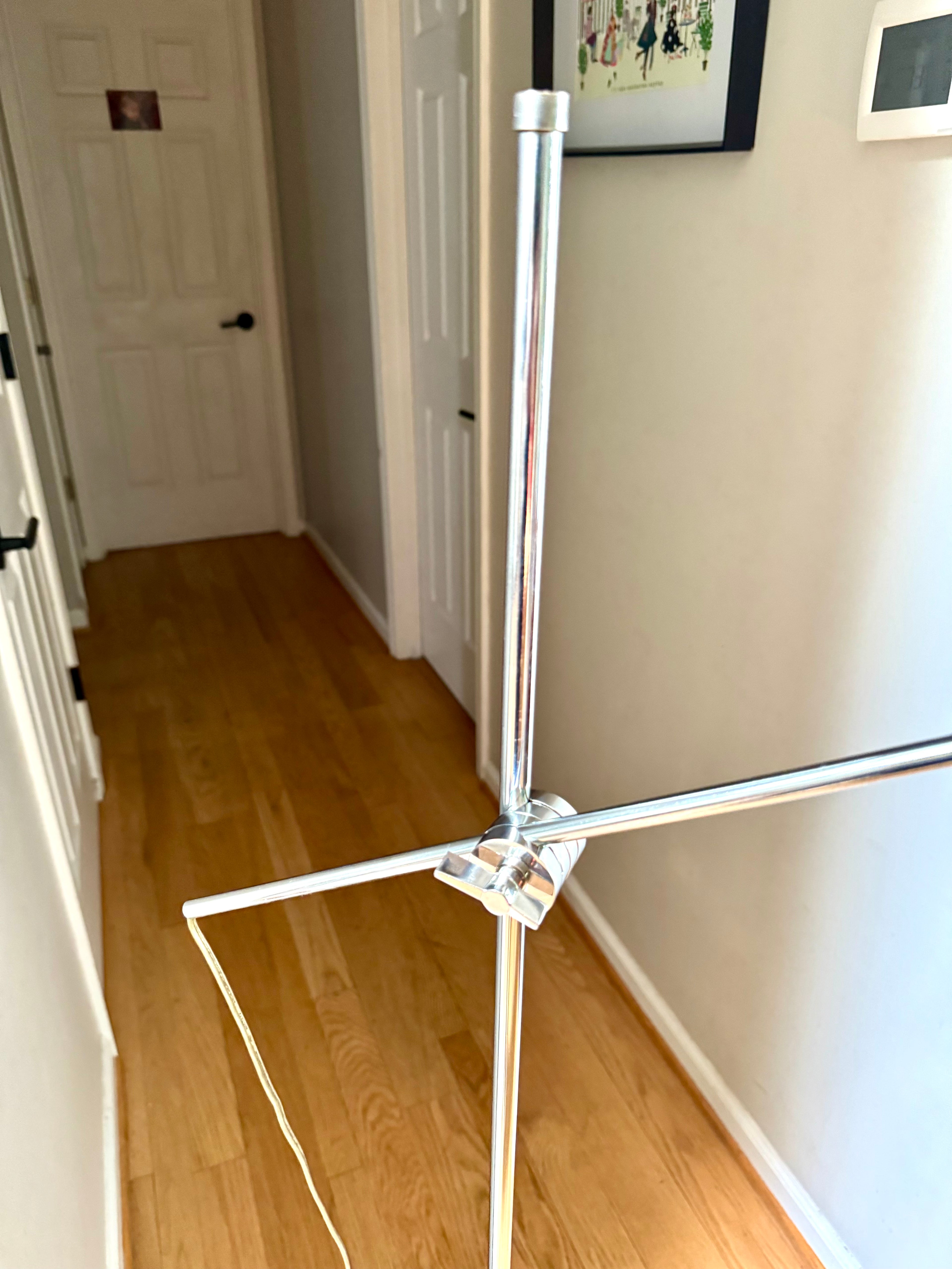 MCM Robert Sonneman Style Cantilever Floor Lamp | George Kovacs Adjustable MCM Black Floor Lamp | MCM Coned Articulation Lamp