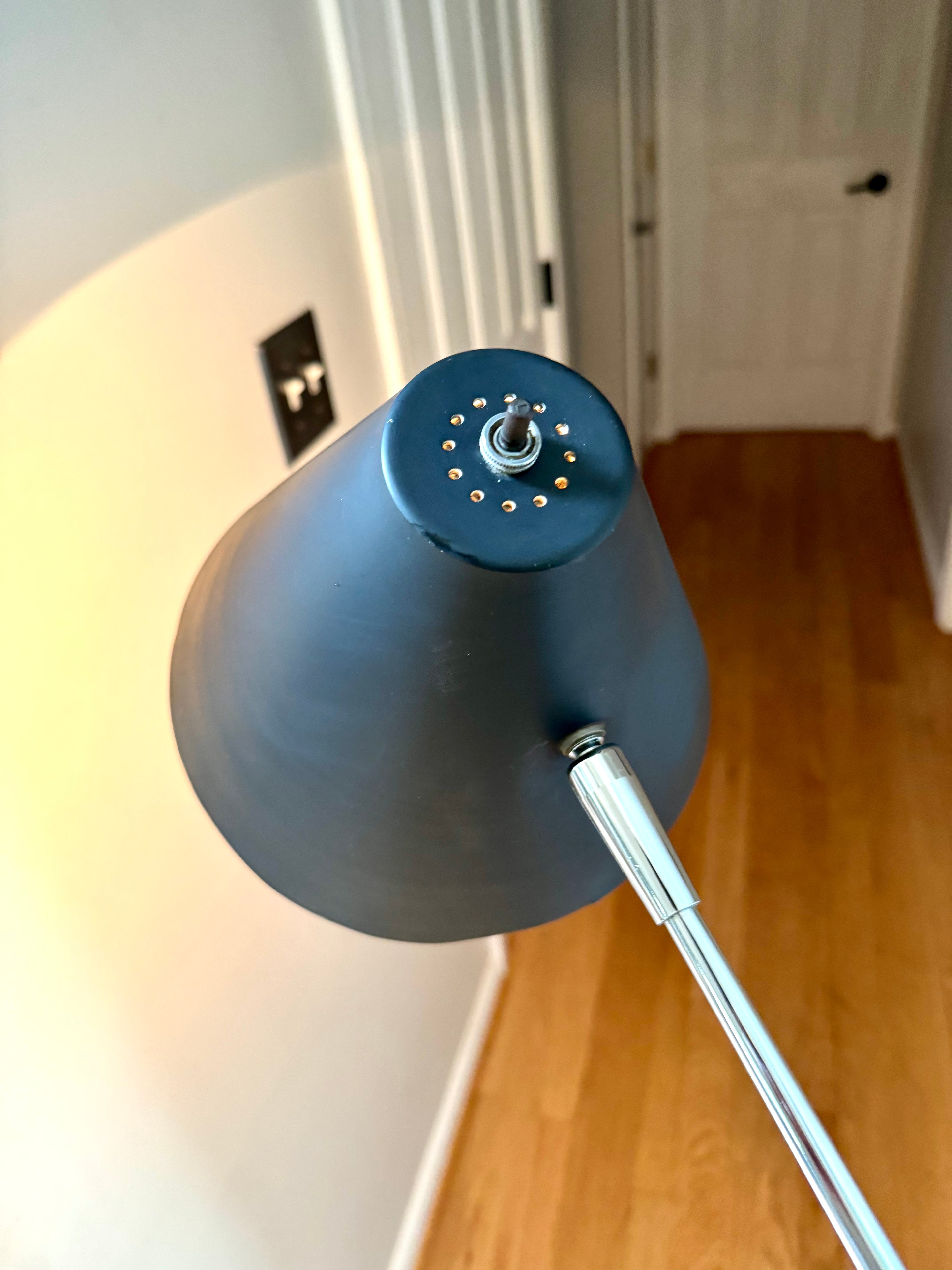 MCM Robert Sonneman Style Cantilever Floor Lamp | George Kovacs Adjustable MCM Black Floor Lamp | MCM Coned Articulation Lamp