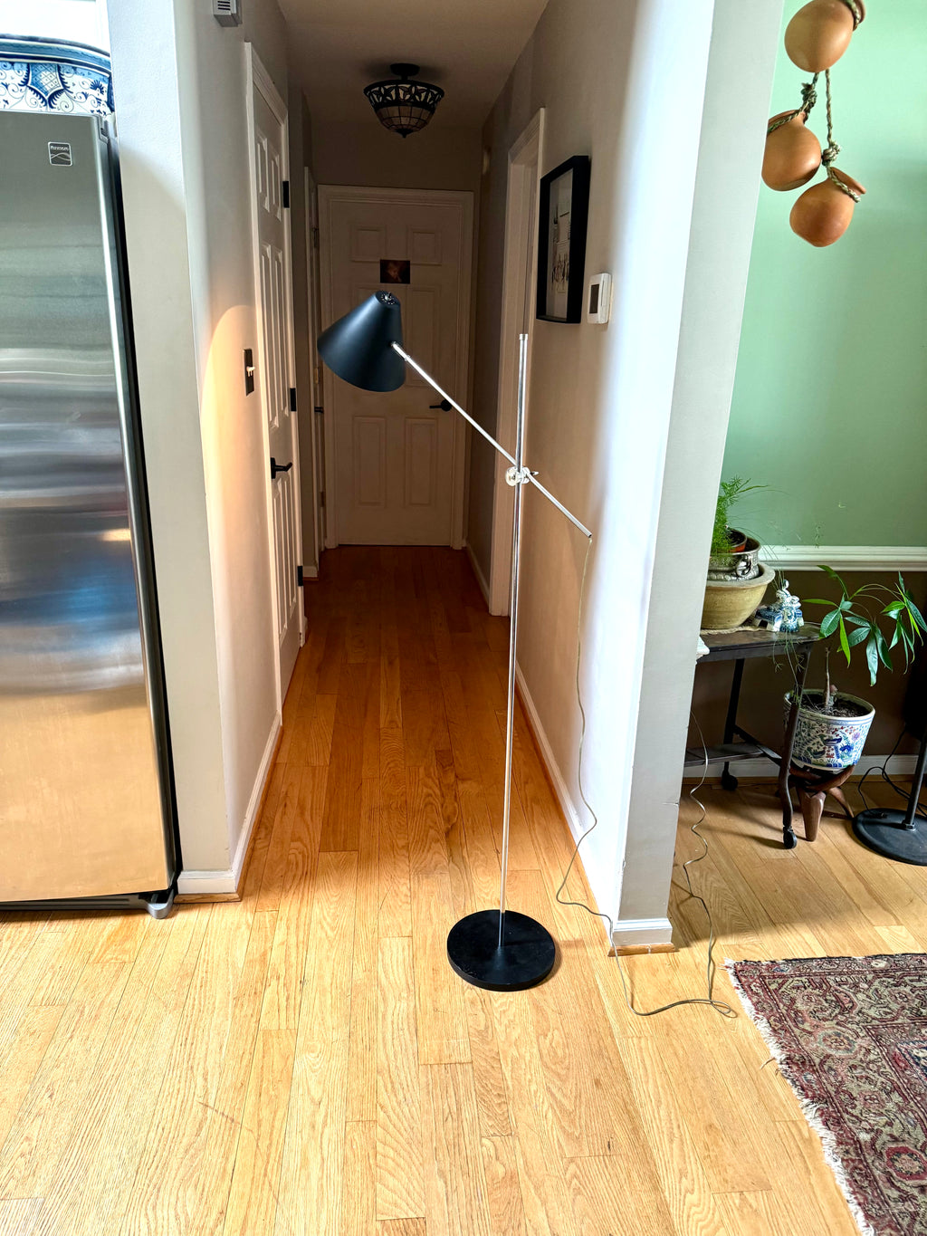 MCM Robert Sonneman Style Cantilever Floor Lamp | George Kovacs Adjustable MCM Black Floor Lamp | MCM Coned Articulation Lamp