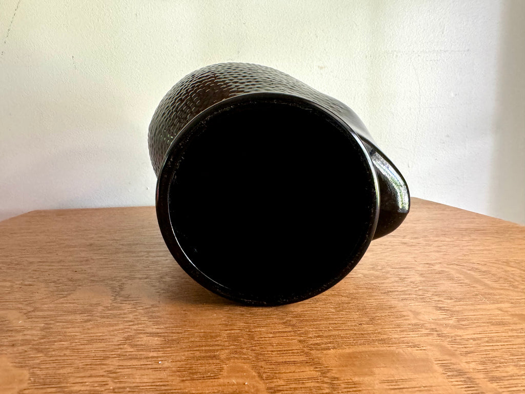 Black Glass 1960's Mannequin Head | Piero Fornasetti Glass Store Display Head | Black Glass Hat Display | Glass Head Statue | Head Figurine