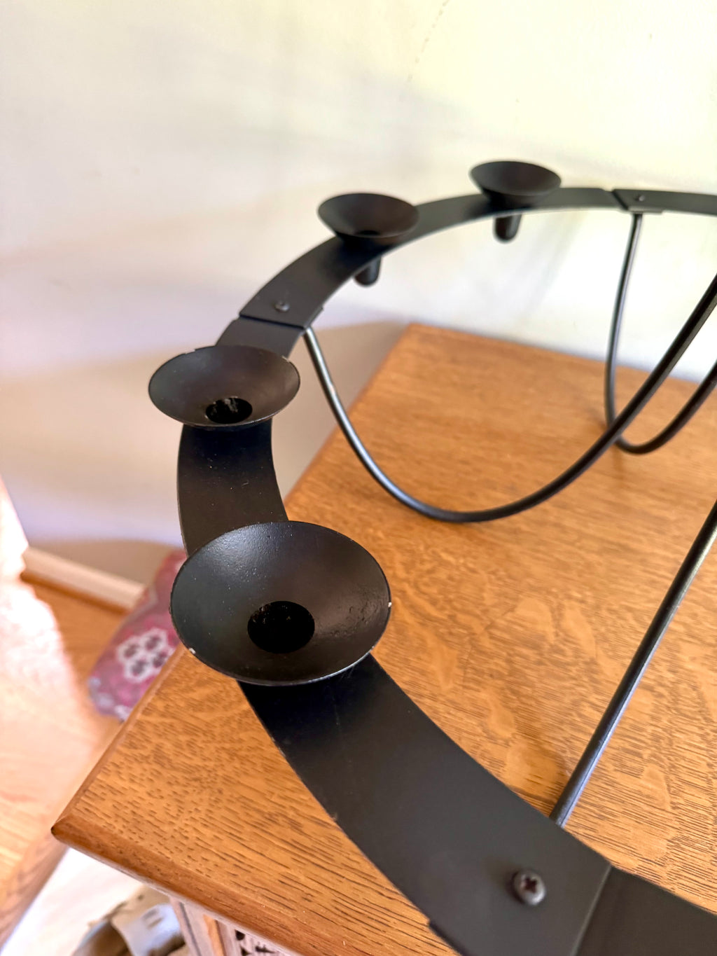 Vintage Ikea Ehlen Johansson Candle Chandelier | Wrought Iron Candlestick Chandelier | Hanging Candle Holder | Candle Chandelier