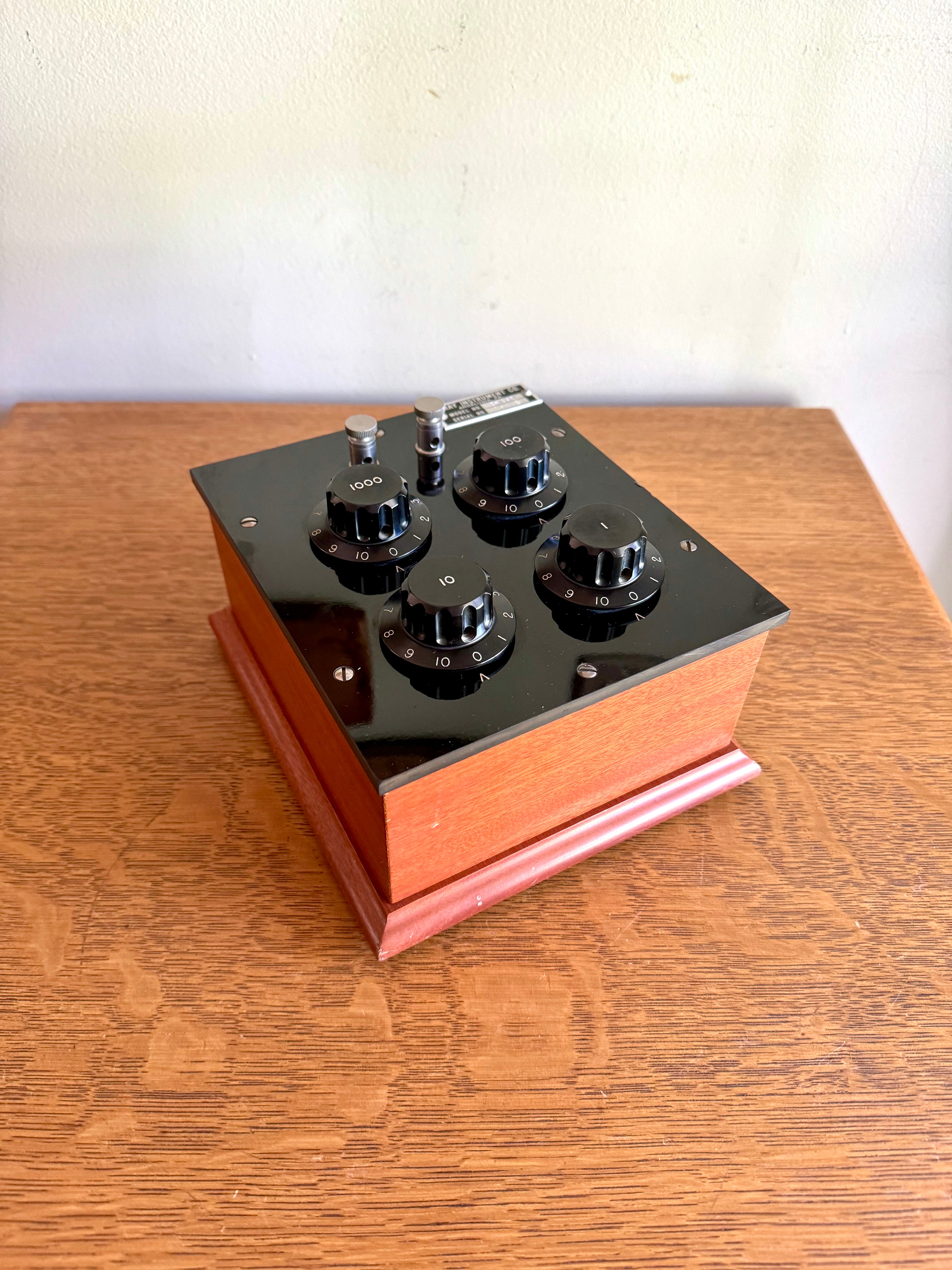 Vintage Gray Instrument Co. Decade Box | Gray Instrument Co. E-1043 Decade Resistor Box | Bakelite Electrical Decade Resistor Box