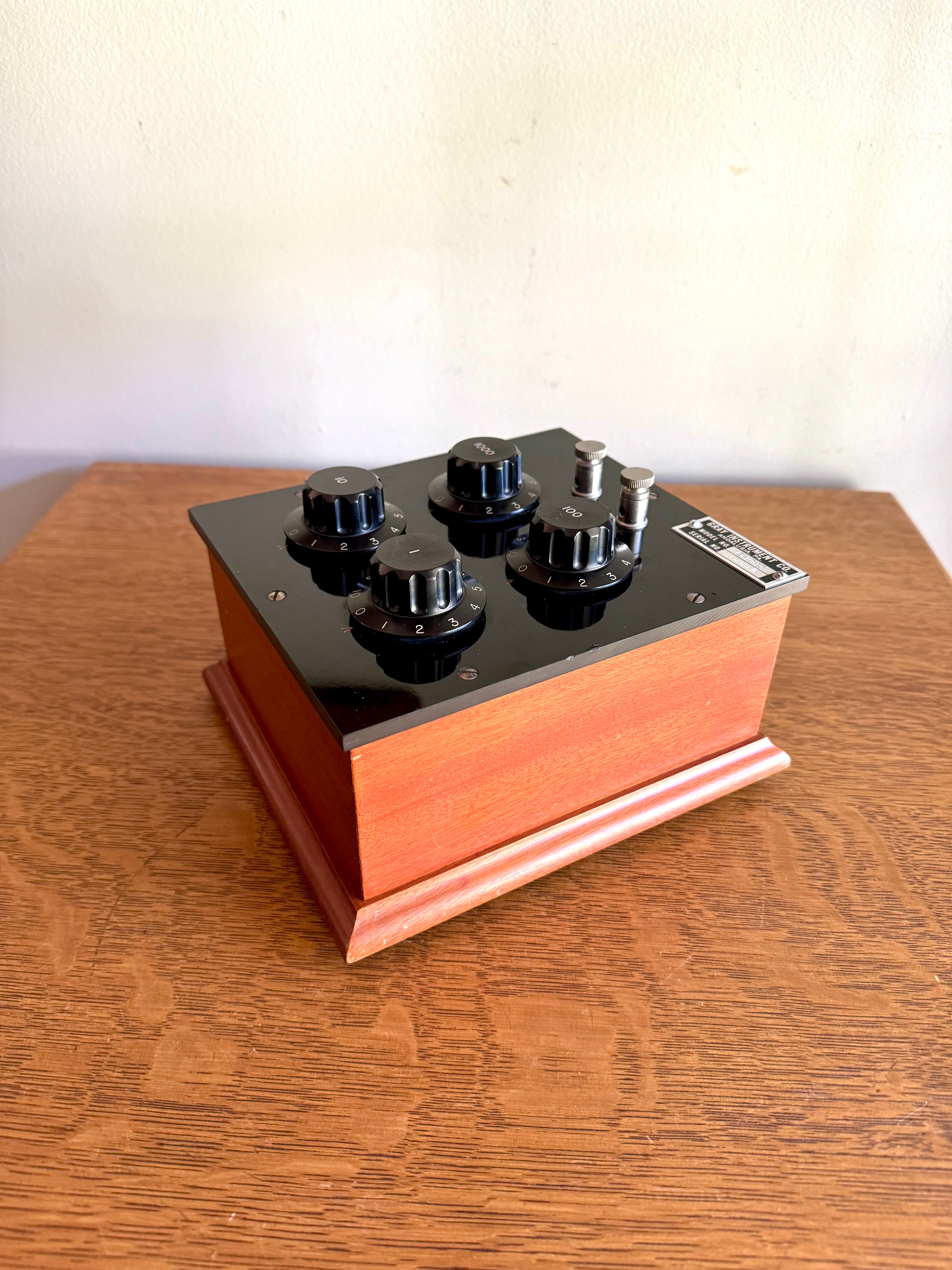 Vintage Gray Instrument Co. Decade Box | Gray Instrument Co. E-1043 Decade Resistor Box | Bakelite Electrical Decade Resistor Box