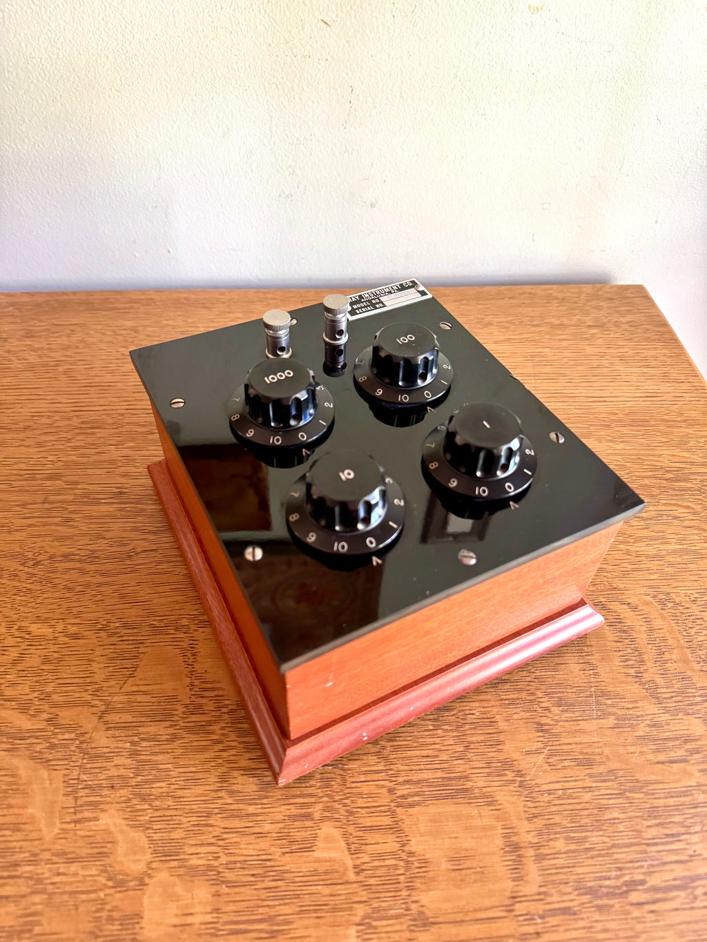 Vintage Gray Instrument Co. Decade Box | Gray Instrument Co. E-1043 Decade Resistor Box | Bakelite Electrical Decade Resistor Box