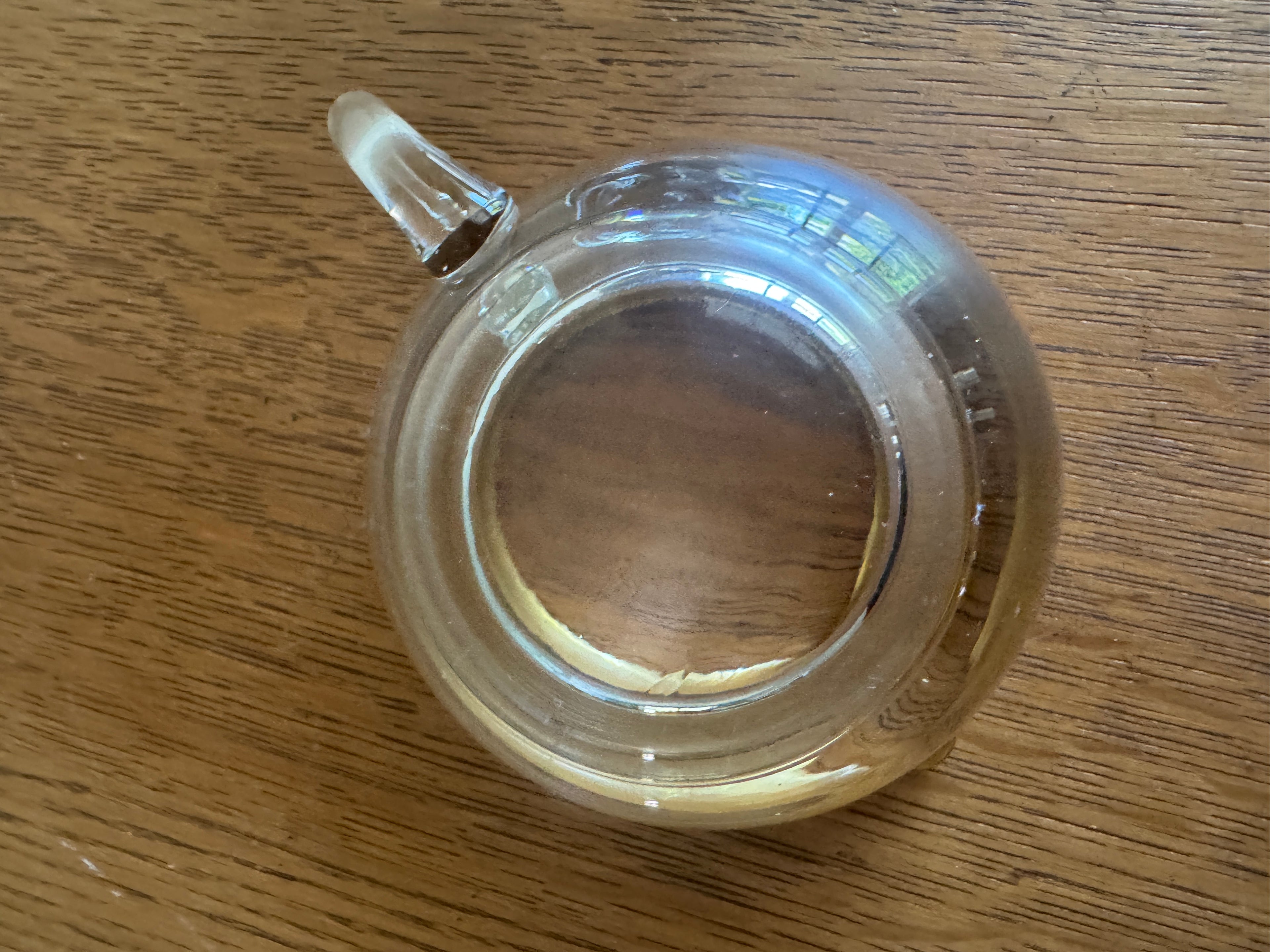 Vintage Dorothy Thorpe Style Glass Sugar Creamer Set ~ West Virginia Glass Midas Gold Band 60s MCM Creamer Set