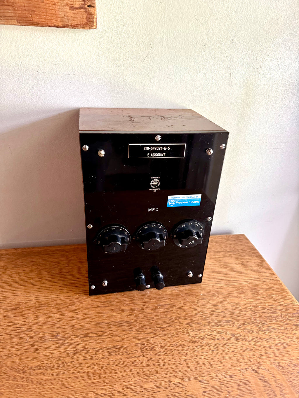 Vintage Industrial Instrument Inc. Decade Box | Reistance Instrument Model 11A Decade Resistor Box | Bakelite Electrical Decade Resistor Box