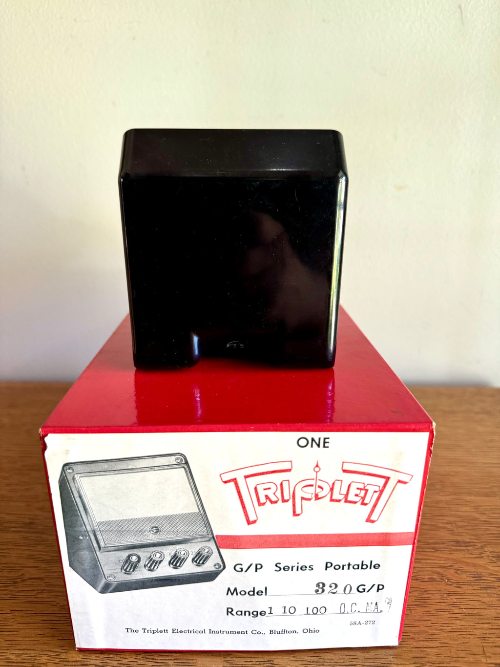Vintage Triplett Portable DC Volt Meter | D.C. Volt Meter in Original Box | Vintage Analog Volt Gauge | Triplett Model 320 DC Voltage Gauge