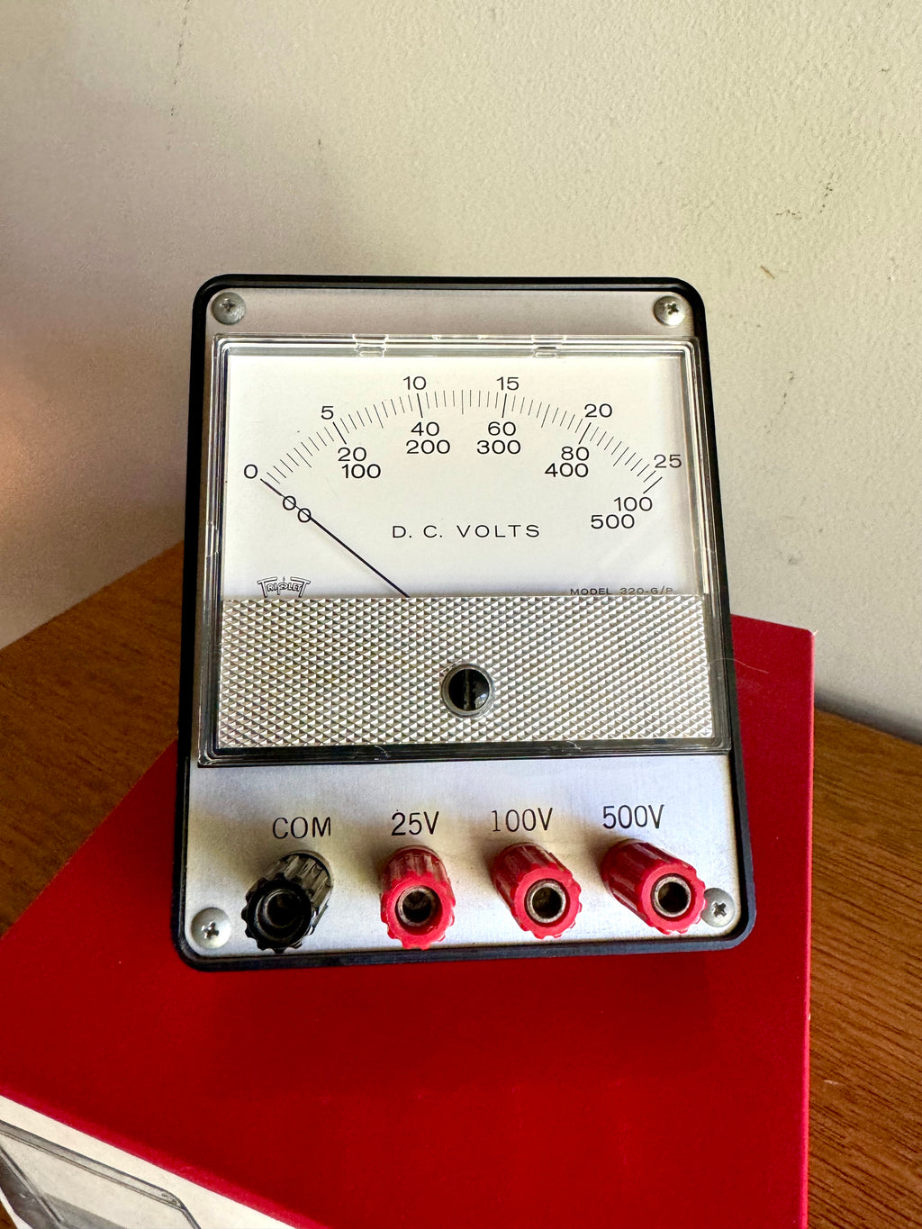 Vintage Triplett Portable DC Volt Meter | D.C. Volt Meter in Original Box | Vintage Analog Volt Gauge | Triplett Model 320 DC Voltage Gauge