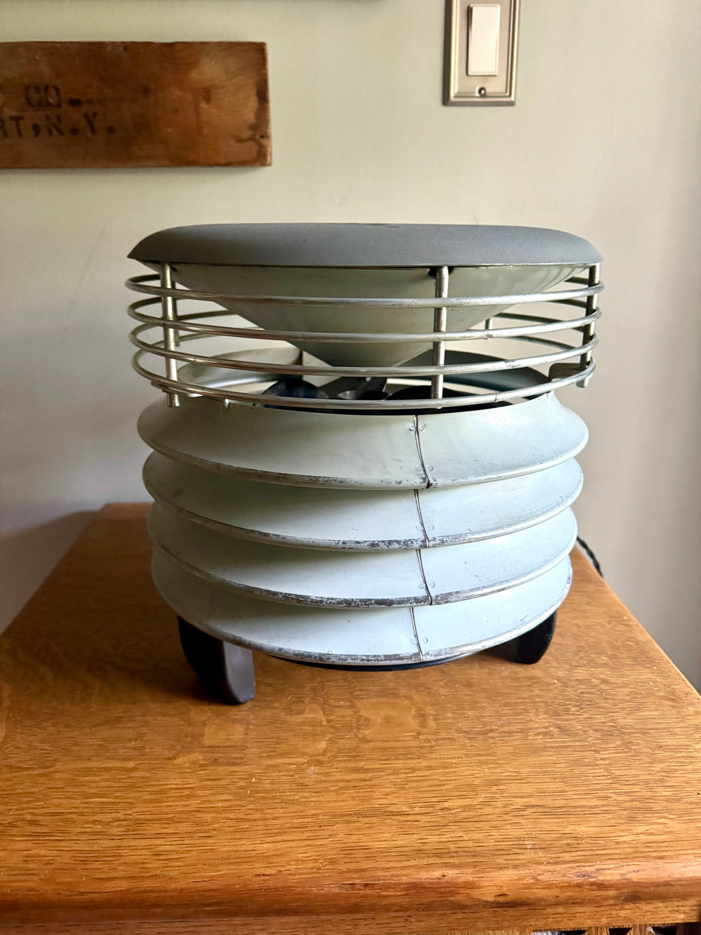 Vintage Westinghouse 10DA2 Electric Hassock Fan | Gray Westinghouse Debonaire  Ottoman Fan | Atomic Foot Stool Fan | 1 Speed Floor Fan