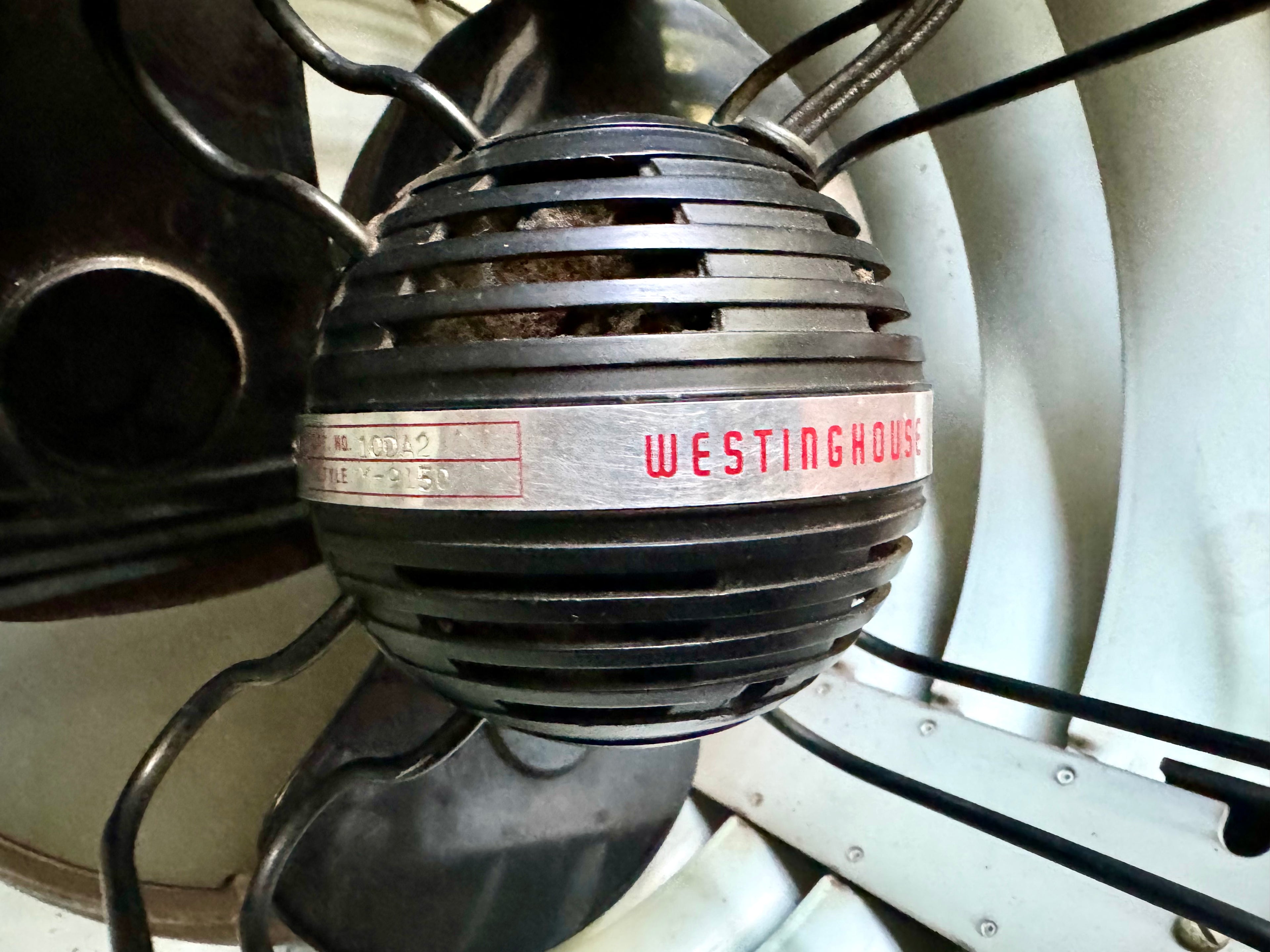 Vintage Westinghouse 10DA2 Electric Hassock Fan | Gray Westinghouse Debonaire  Ottoman Fan | Atomic Foot Stool Fan | 1 Speed Floor Fan