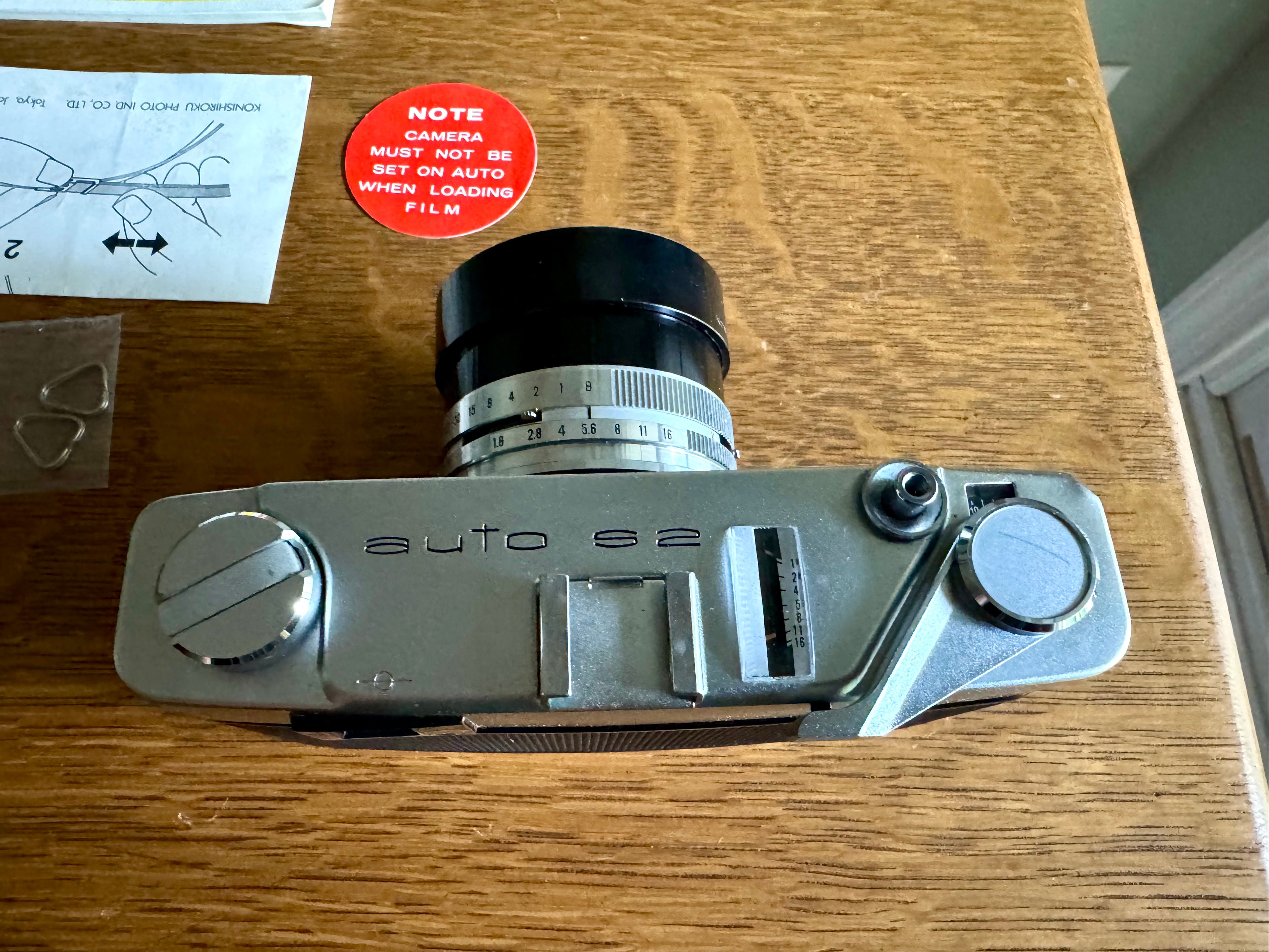 Vintage Konica Auto S2 35mm Camera | Konica Auto S2 Camera With Hexanon Lens Konica Auto S2 Japan 35MM Film Camera With Case in Original Box