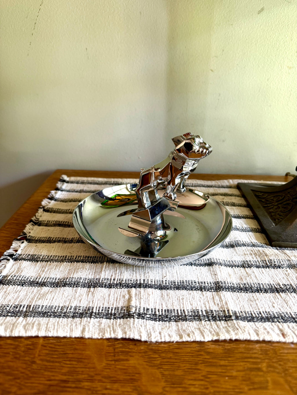 Vtg Original Mack Truck Hood Ornament Advertisement Cigar Ashtray | Mack The Bulldog Cigar Ashtray | Mack Truck Chrome Hood Ornament Ashtray