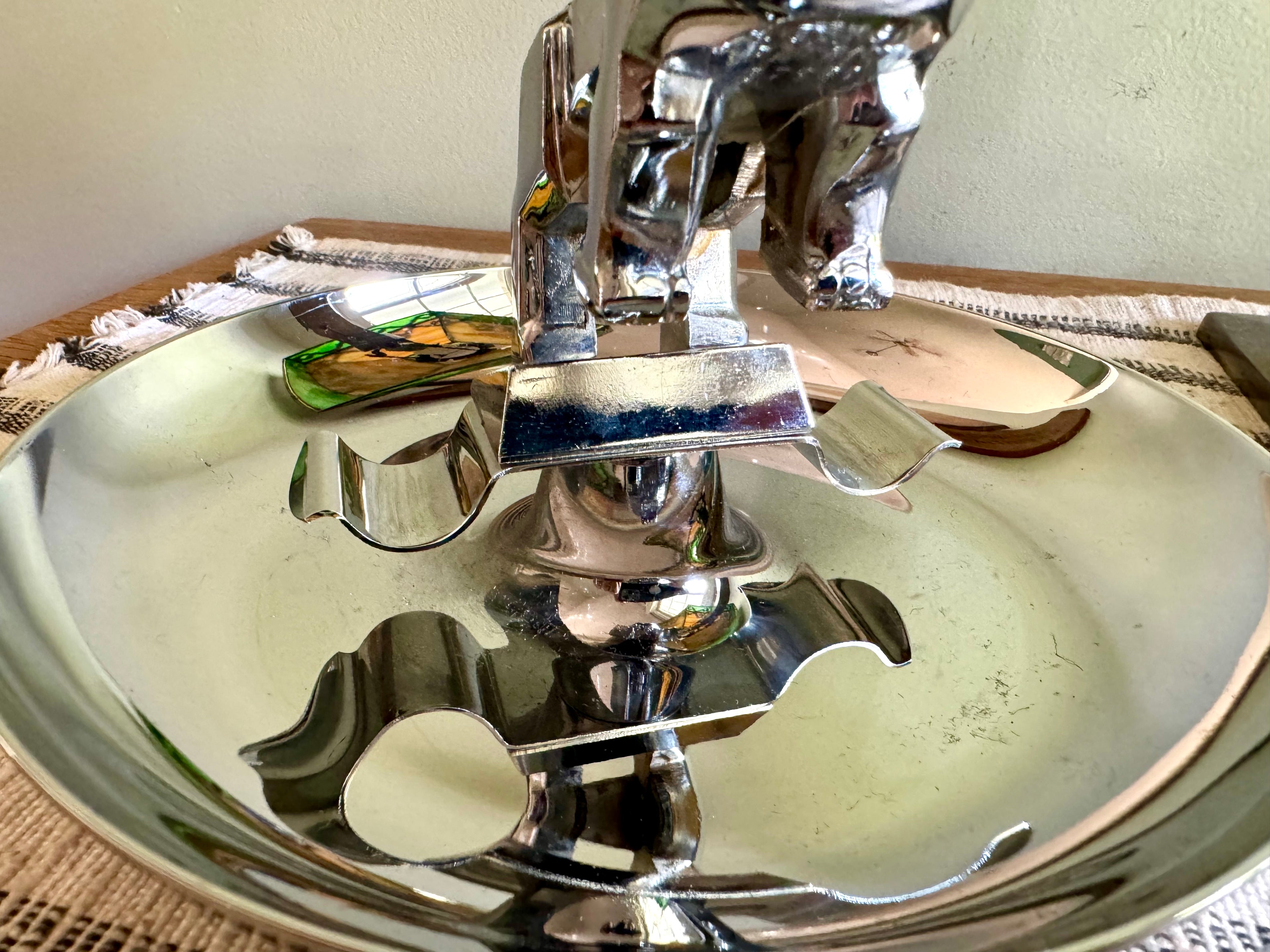 Vtg Original Mack Truck Hood Ornament Advertisement Cigar Ashtray | Mack The Bulldog Cigar Ashtray | Mack Truck Chrome Hood Ornament Ashtray