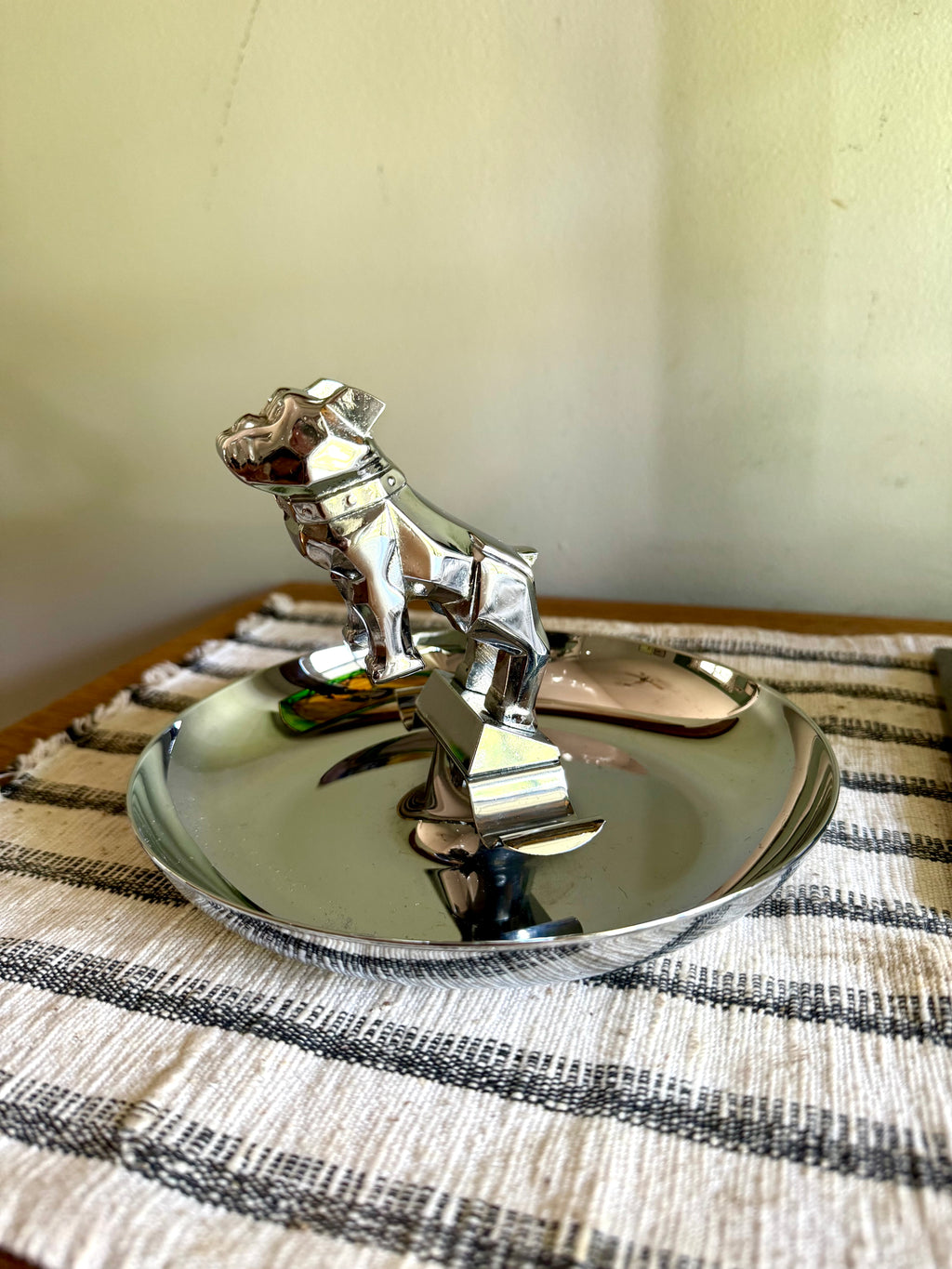 Vtg Original Mack Truck Hood Ornament Advertisement Cigar Ashtray | Mack The Bulldog Cigar Ashtray | Mack Truck Chrome Hood Ornament Ashtray