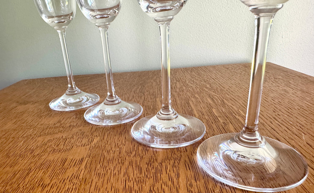 Set of 4 of Waterford Marquis Crystal Champagne Flutes ~ Crystal Marquis Fluted Glasses