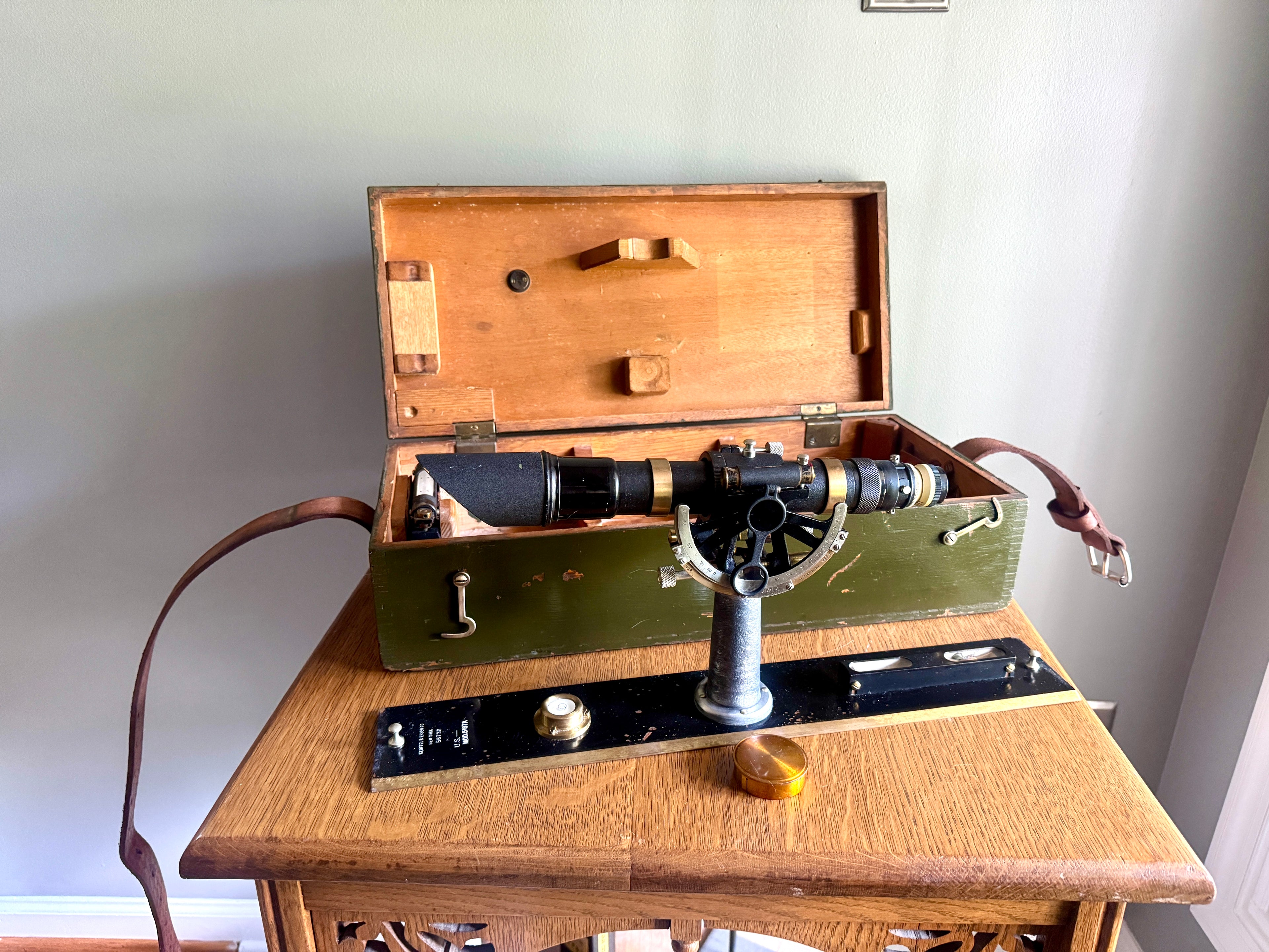 Keuffel & Esser Co. Geo Survey Alidade ~ Model No. 5187A in Original Box ~ US Military Surveying Transit