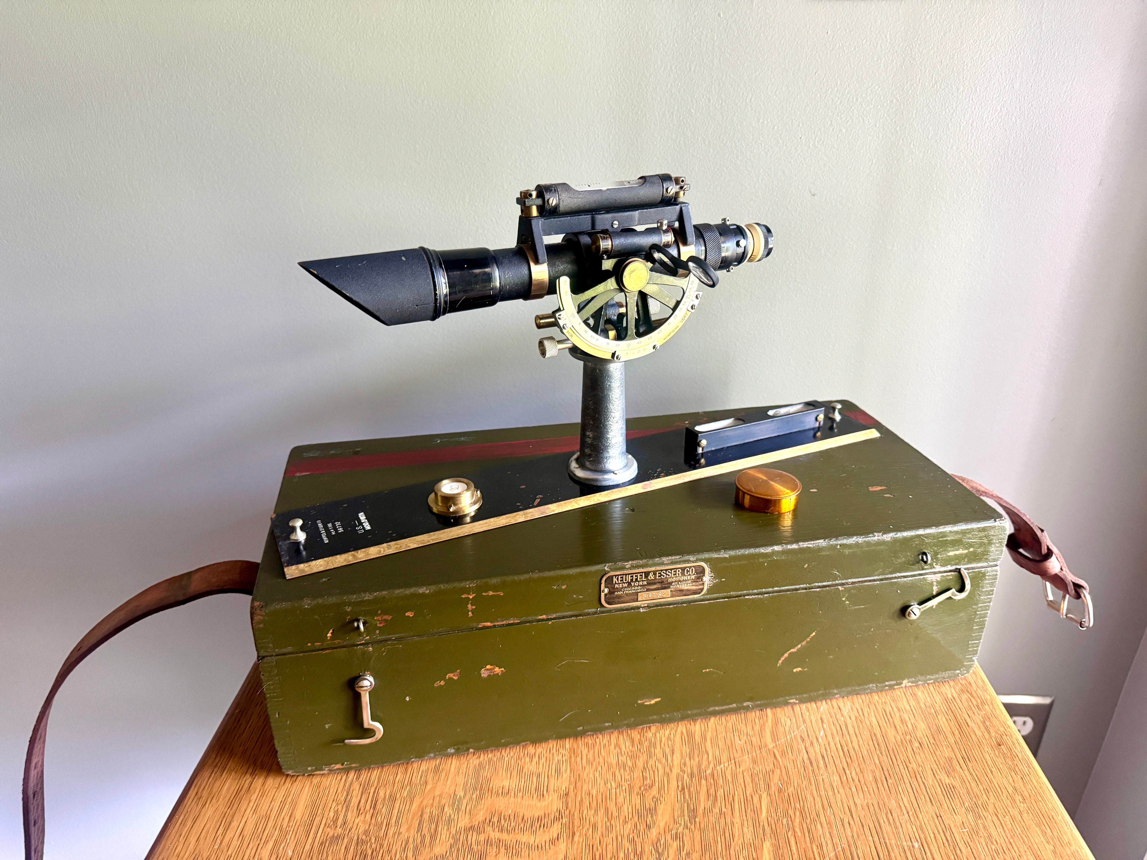 Keuffel & Esser Co. Geo Survey Alidade ~ Model No. 5187A in Original Box ~ US Military Surveying Transit