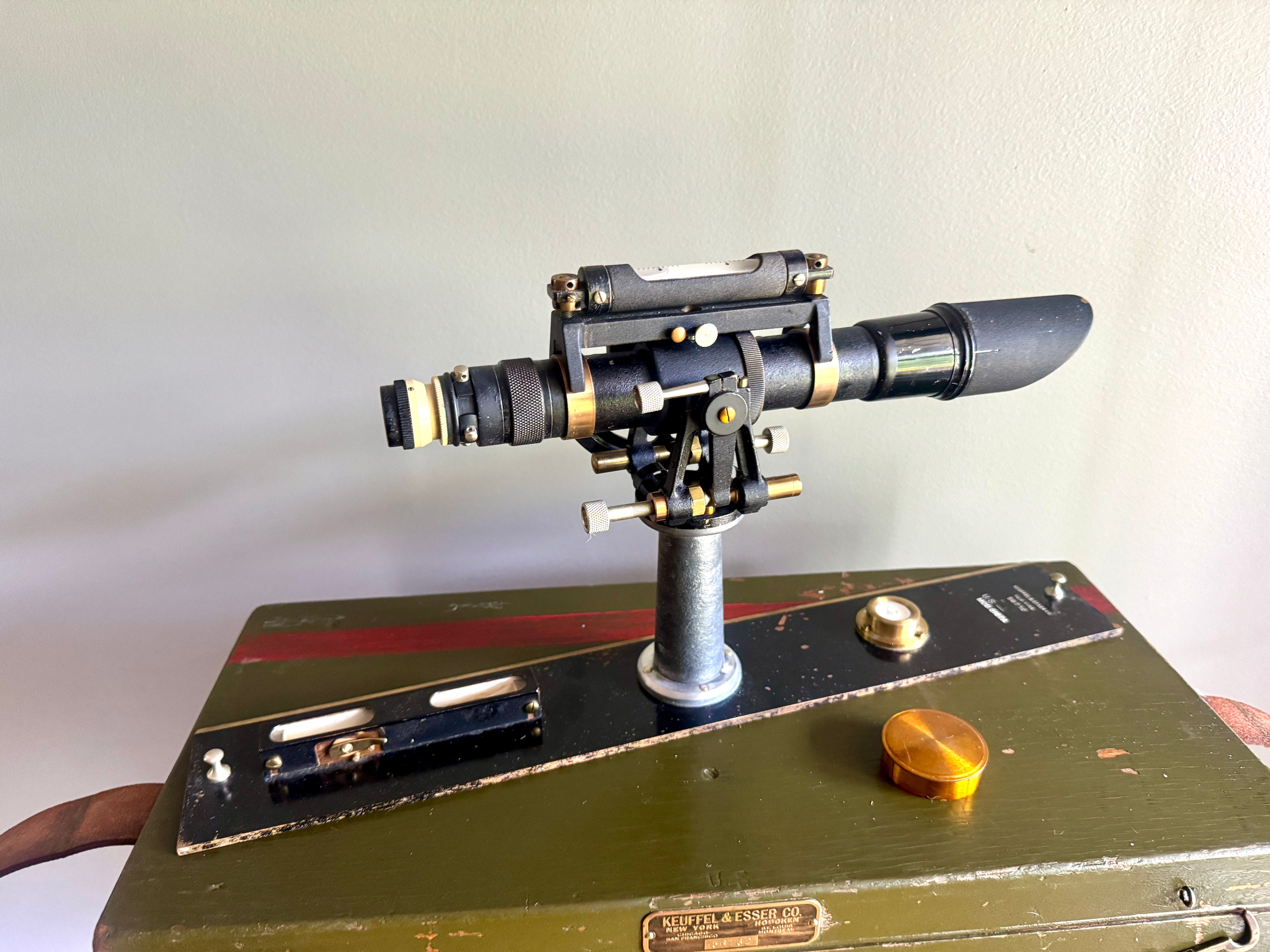 Keuffel & Esser Co. Geo Survey Alidade ~ Model No. 5187A in Original Box ~ US Military Surveying Transit