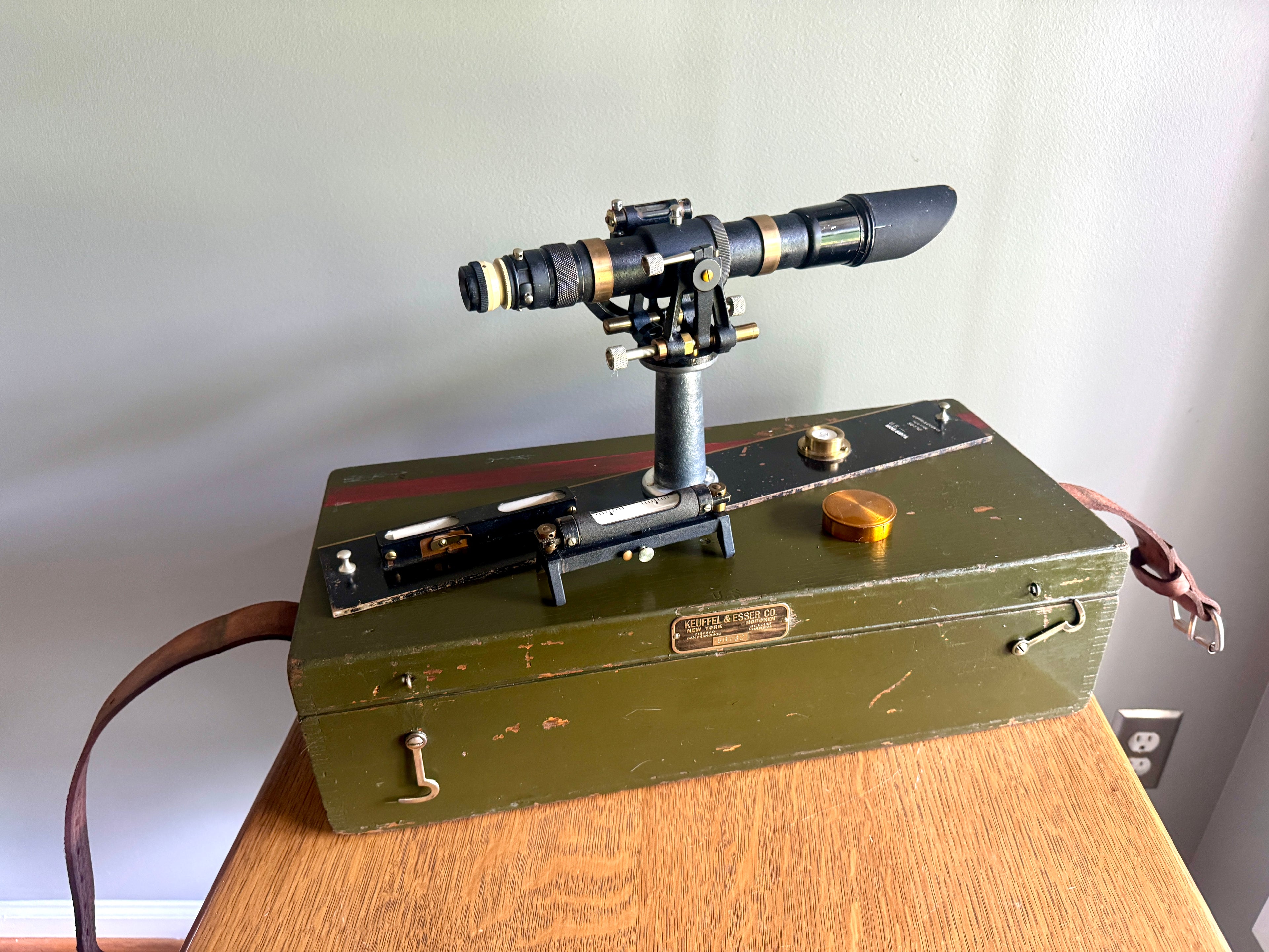 Keuffel & Esser Co. Geo Survey Alidade ~ Model No. 5187A in Original Box ~ US Military Surveying Transit