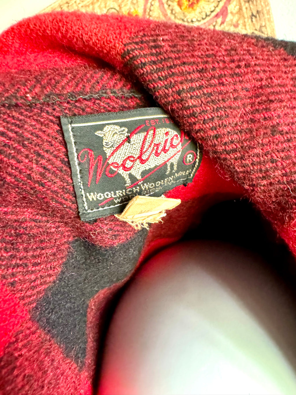 Vintage 50's Woolrich Wool Coat | Woolrich Hunting Jacket | Woolrich 124 Plaid Wool Blend Jacket | Buffalo Plaid Jacket | Made In USA