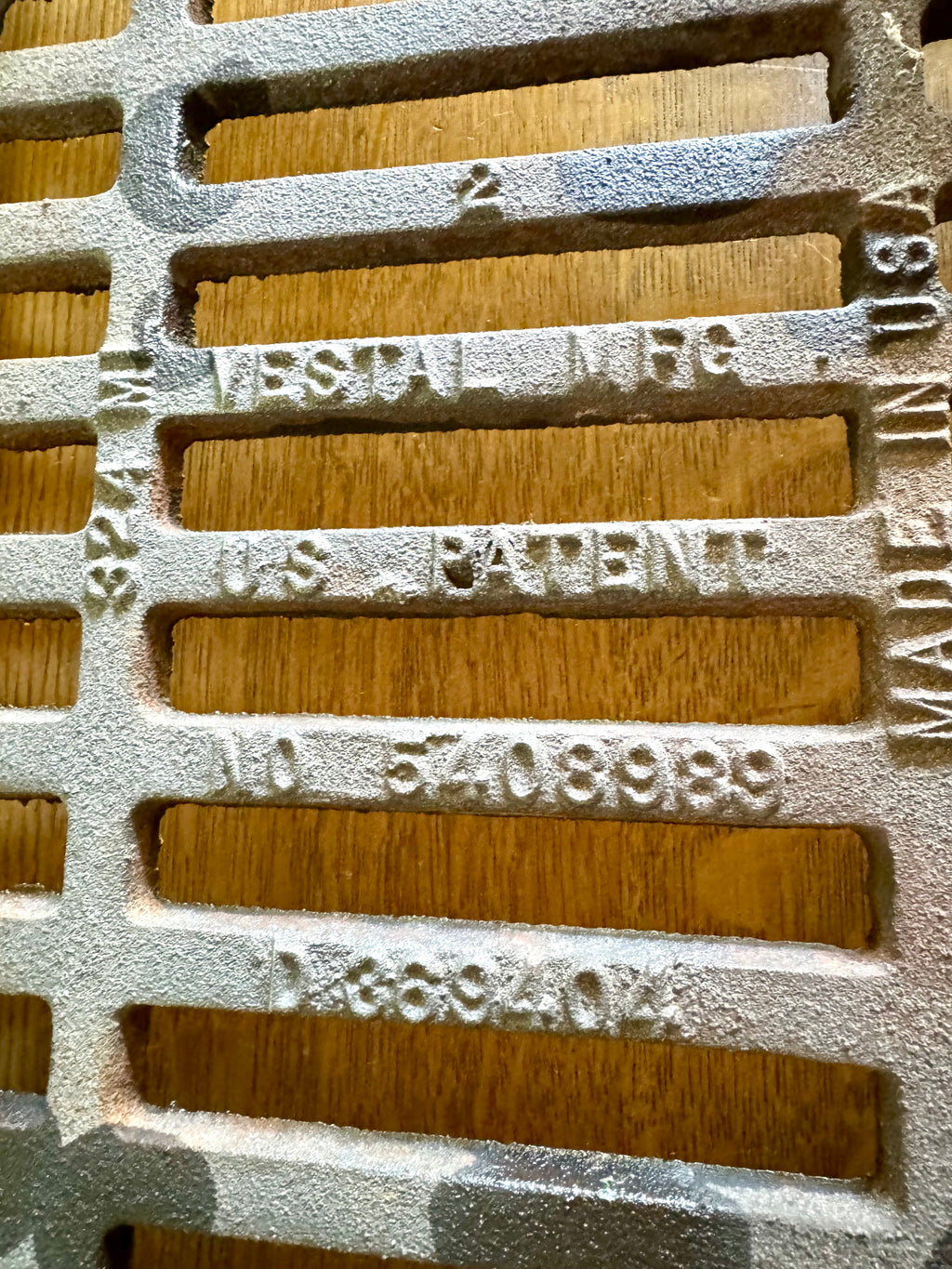 Vintage Vestal MFG. Fireplace Grate | Vestal 324ML Cast Iron Fireplace Grate | Rustic Cast Iron Fireplace Grate