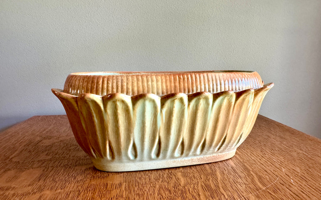 Vtg Red Wing Pottery Planter Hyacinth Leaves Model 751 Mid Century Modern Pottery
