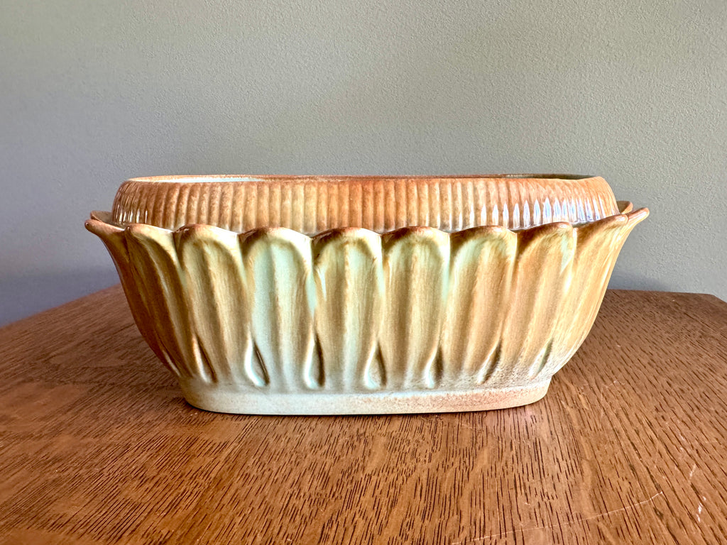 Vtg Red Wing Pottery Planter Hyacinth Leaves Model 751 Mid Century Modern Pottery