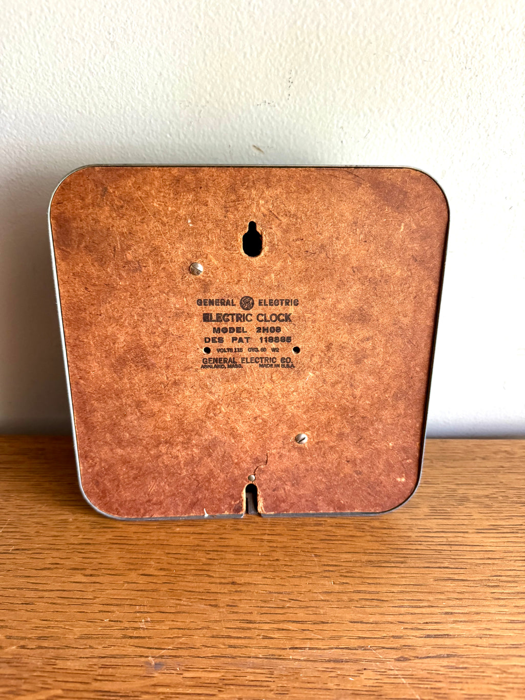 Battery Converted Blue General Electric Wall Clock | G.E. 2H08 Kitchen Clock | MCM Red Dot Blue Wall Clock | Blue Electric Clock