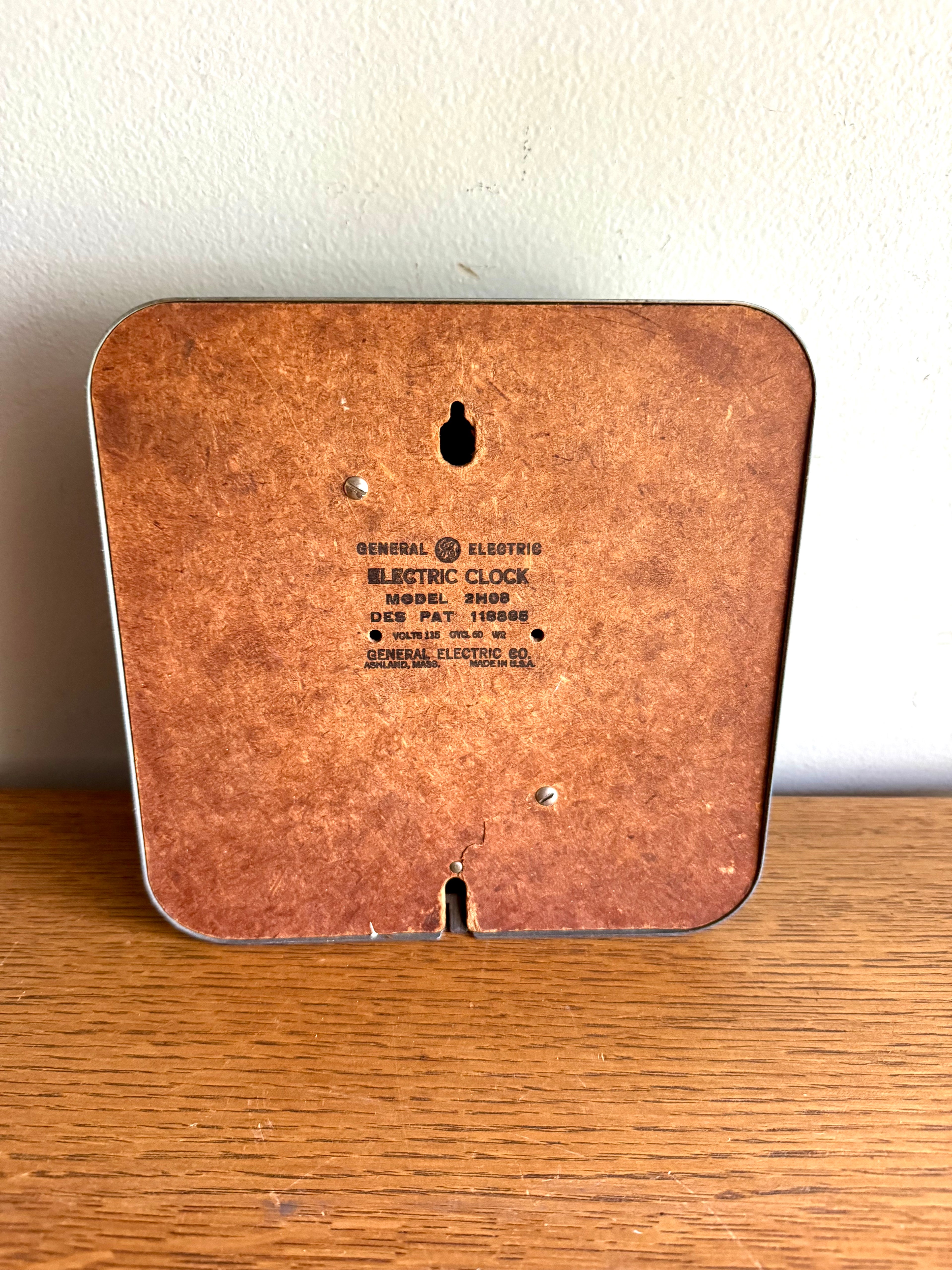 Battery Converted Blue General Electric Wall Clock | G.E. 2H08 Kitchen Clock | MCM Red Dot Blue Wall Clock | Blue Electric Clock