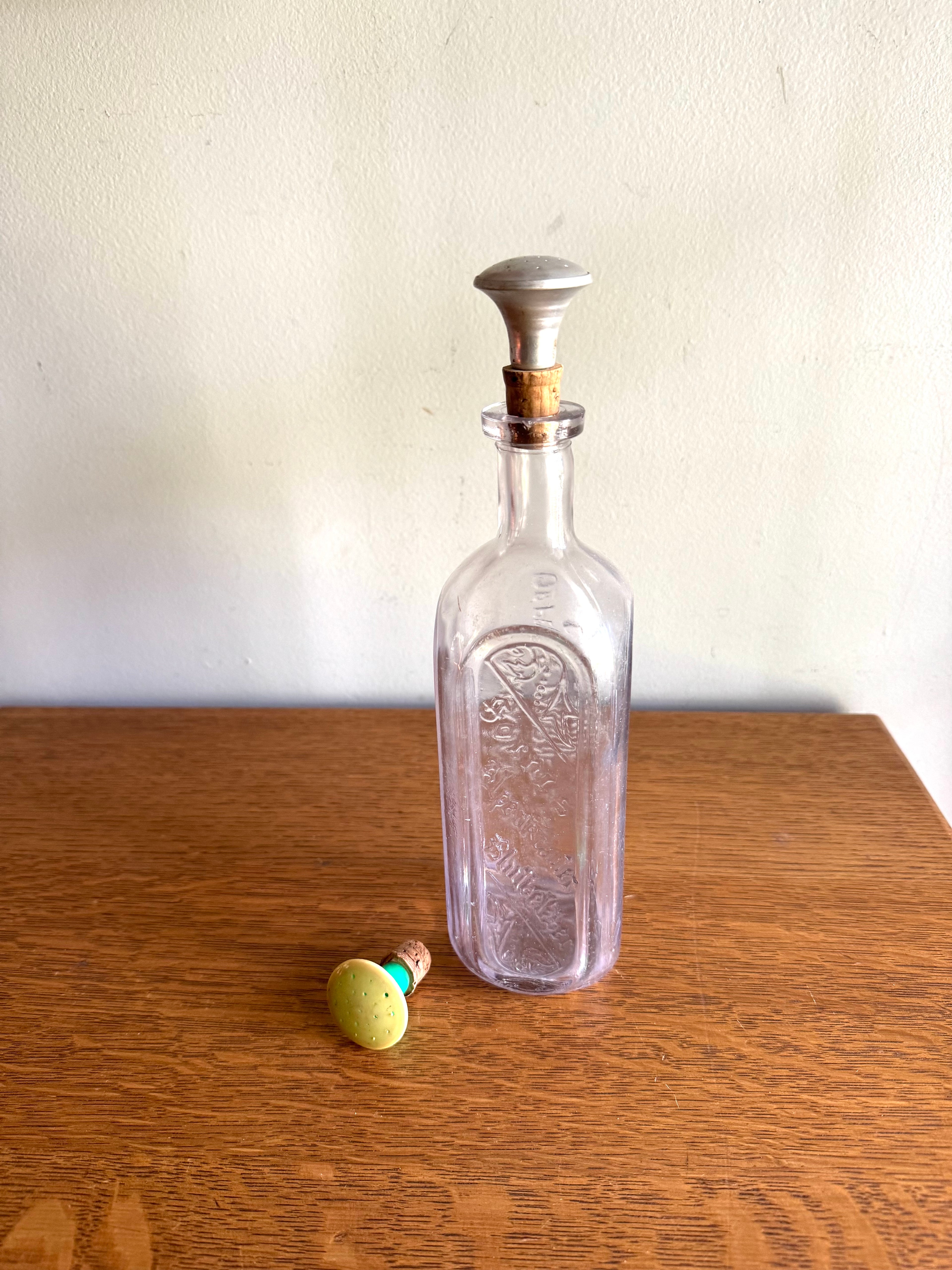 Vintage Aluminum Laundry Sprinkler & Plastic Sprinkler | Vintage Cork Laundry Clothes Sprinkler | Vintage Ironing Sprinkler Tops