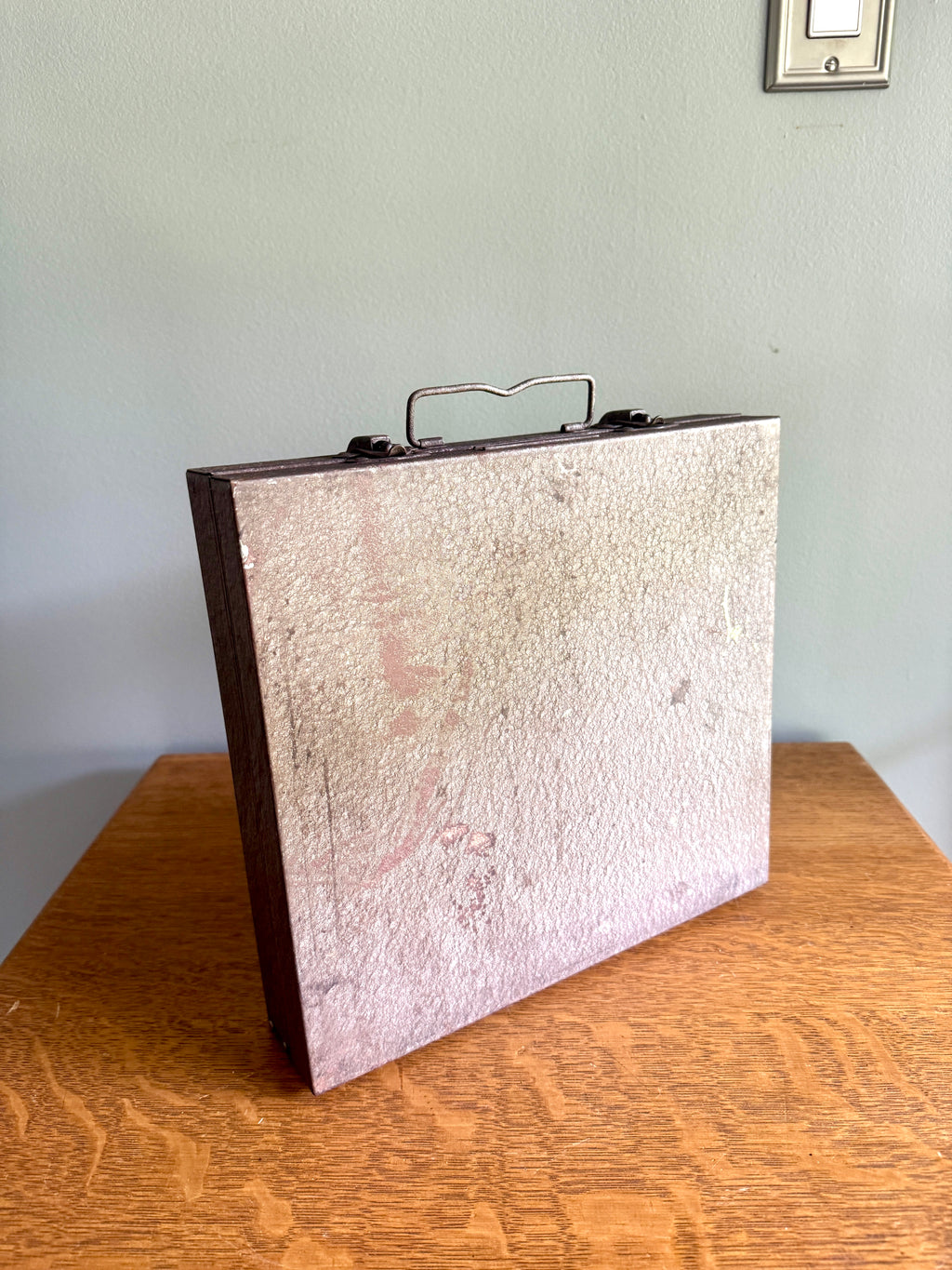 Vtg Fordeco Slide File Case Filled With Slides ~ Metal 35MM Film Slide Case