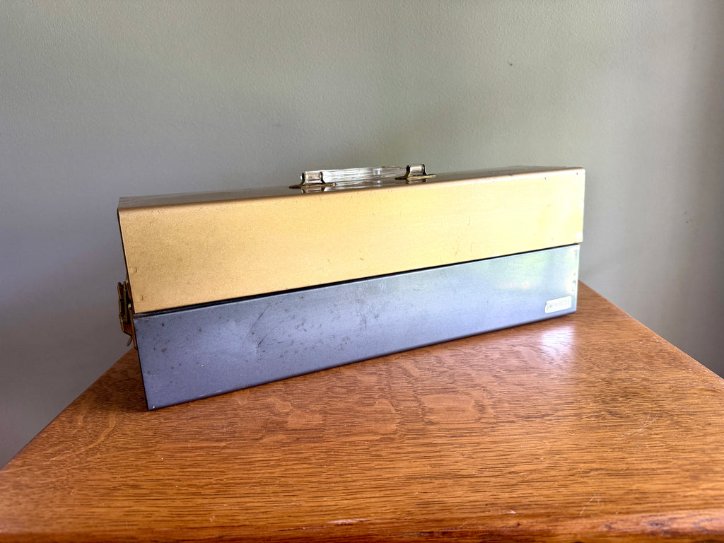 Vtg Smith-Victor Light Bar Original Box ~ Smith-Victor Metal Case with Handle