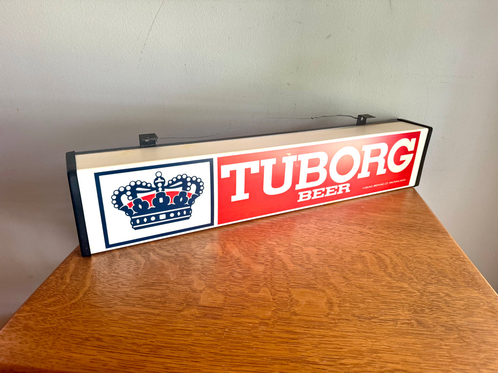 Vintage Tuborg Beer Lighted Sign | Tuborg Beer Advertisement Light | Carling Brewering Co. Lighted Sign | Rare Beer Sign | Lighted Bar Sign