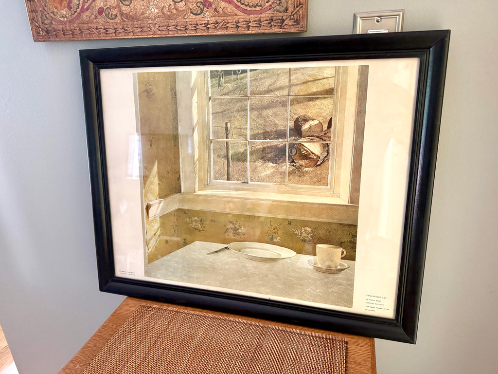 Framed Andrew Wyeth "Ground Hog Day" Print ~ Philadelphia of Museum Abrams Color Pint Lithograph