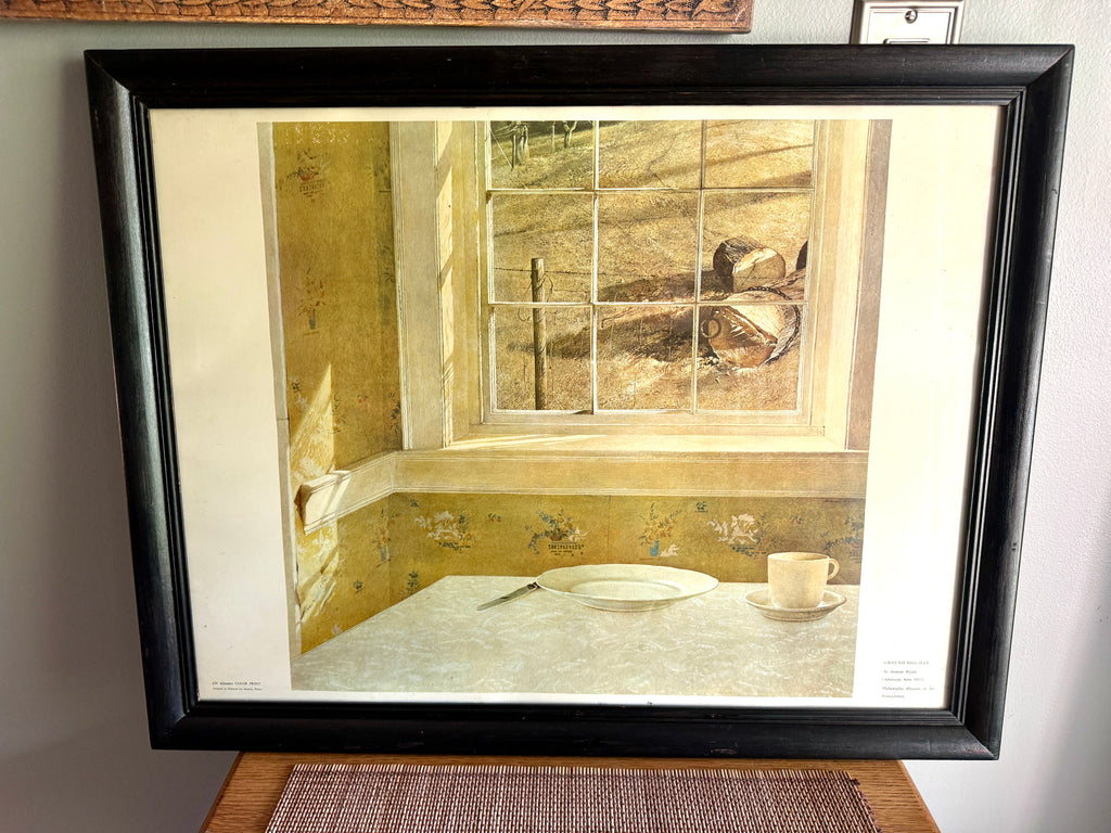 Framed Andrew Wyeth "Ground Hog Day" Print ~ Philadelphia of Museum Abrams Color Pint Lithograph
