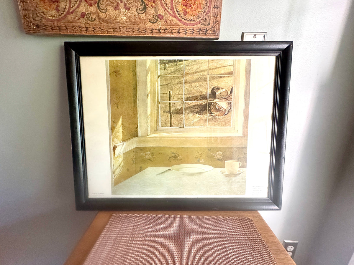 Framed Andrew Wyeth "Ground Hog Day" Print ~ Philadelphia of Museum Abrams Color Pint Lithograph