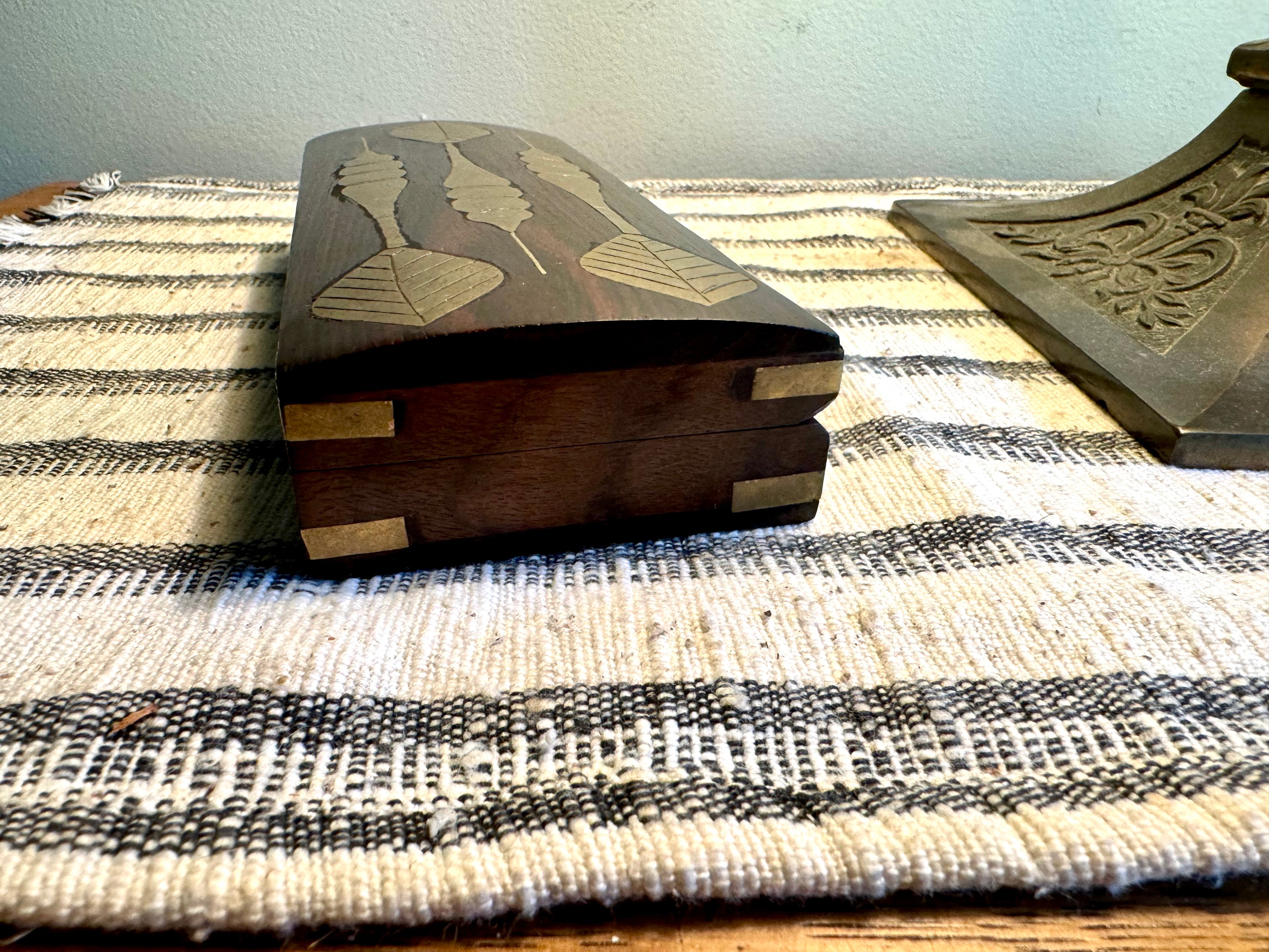 A Unique Wooden Dart Case With Brass Inlay | Dart Storage Box | Dart Traveling Case With Brass Dart Inlays