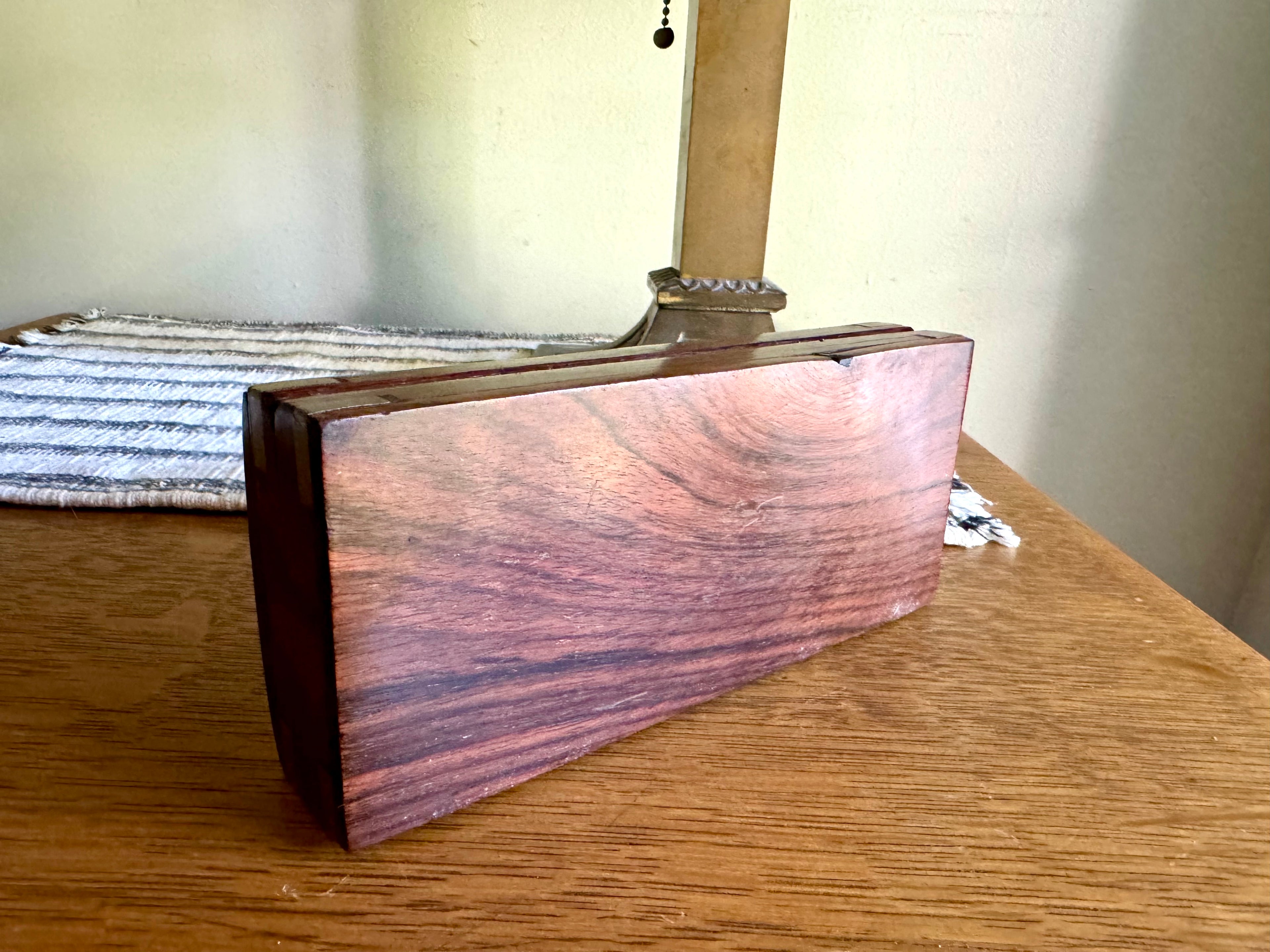 A Unique Wooden Dart Case With Brass Inlay | Dart Storage Box | Dart Traveling Case With Brass Dart Inlays