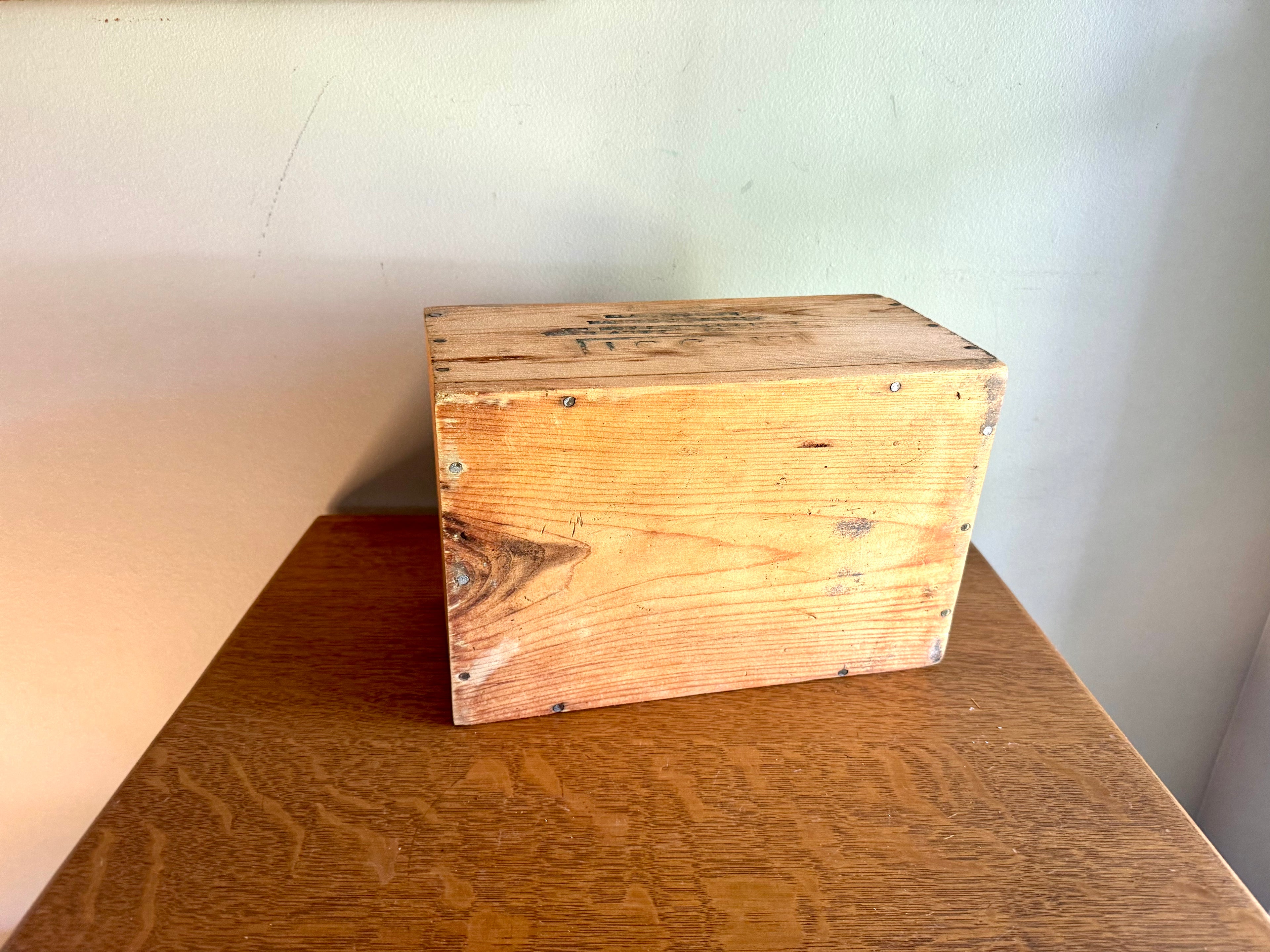 Distressed Wooden Dupont Blasting Cap Box | Rustic Wood Dupont Blasting Cap Storage Box