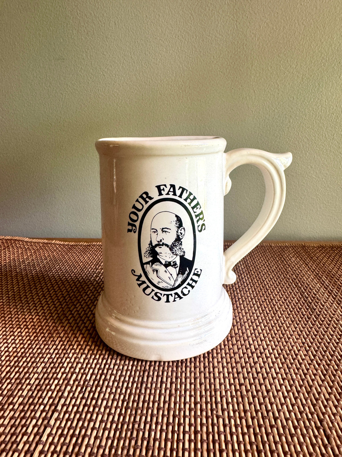 Vintage “Your Father’s Mustache” Beer Stein or Coffee Style Mug