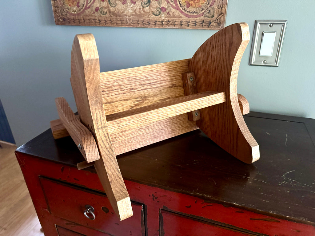Vtg Wooden Child's Convertible Step Stool Chair ~ Wood Step Stool Chair ~