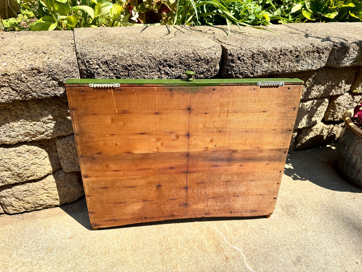 Antique Wooden Printer’s Tray ~ Vintage Letterpress Drawer ~ Rustic Wall Display ~ Curio Shelf |