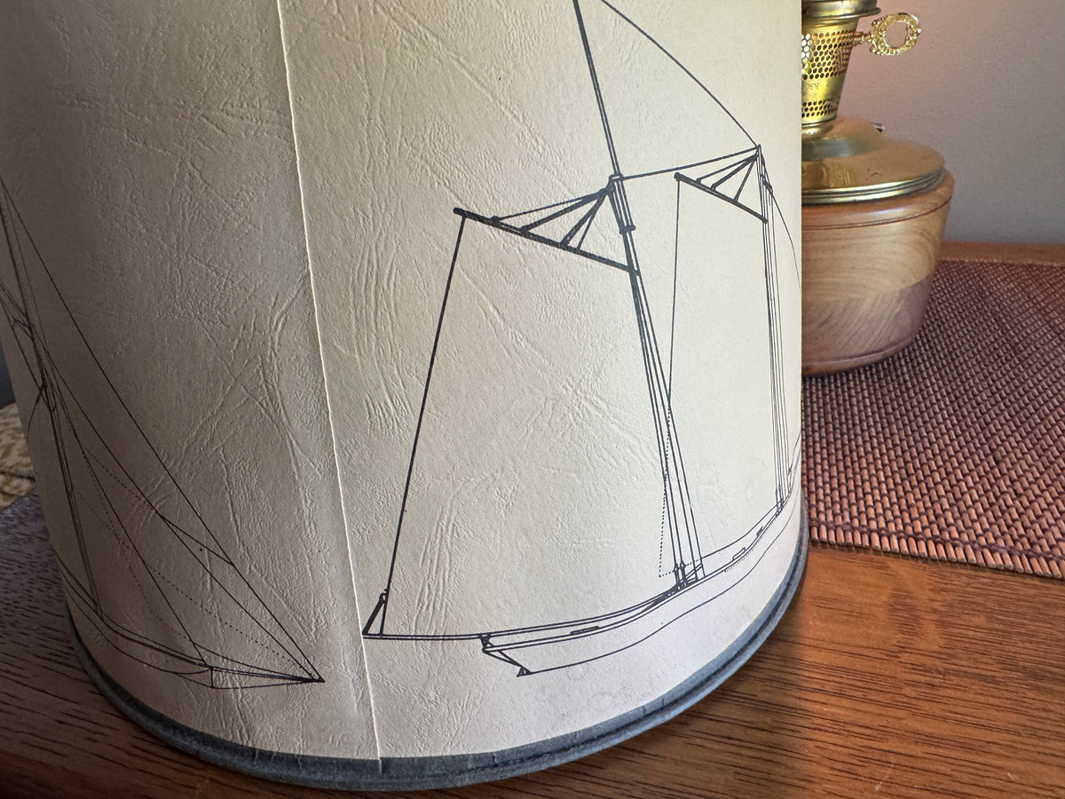Vtg Aladdin Model 23 Mariner Converted Shelf Kerosine Lamp ~ Maritime Aladdin Model 23 Electric Lamp
