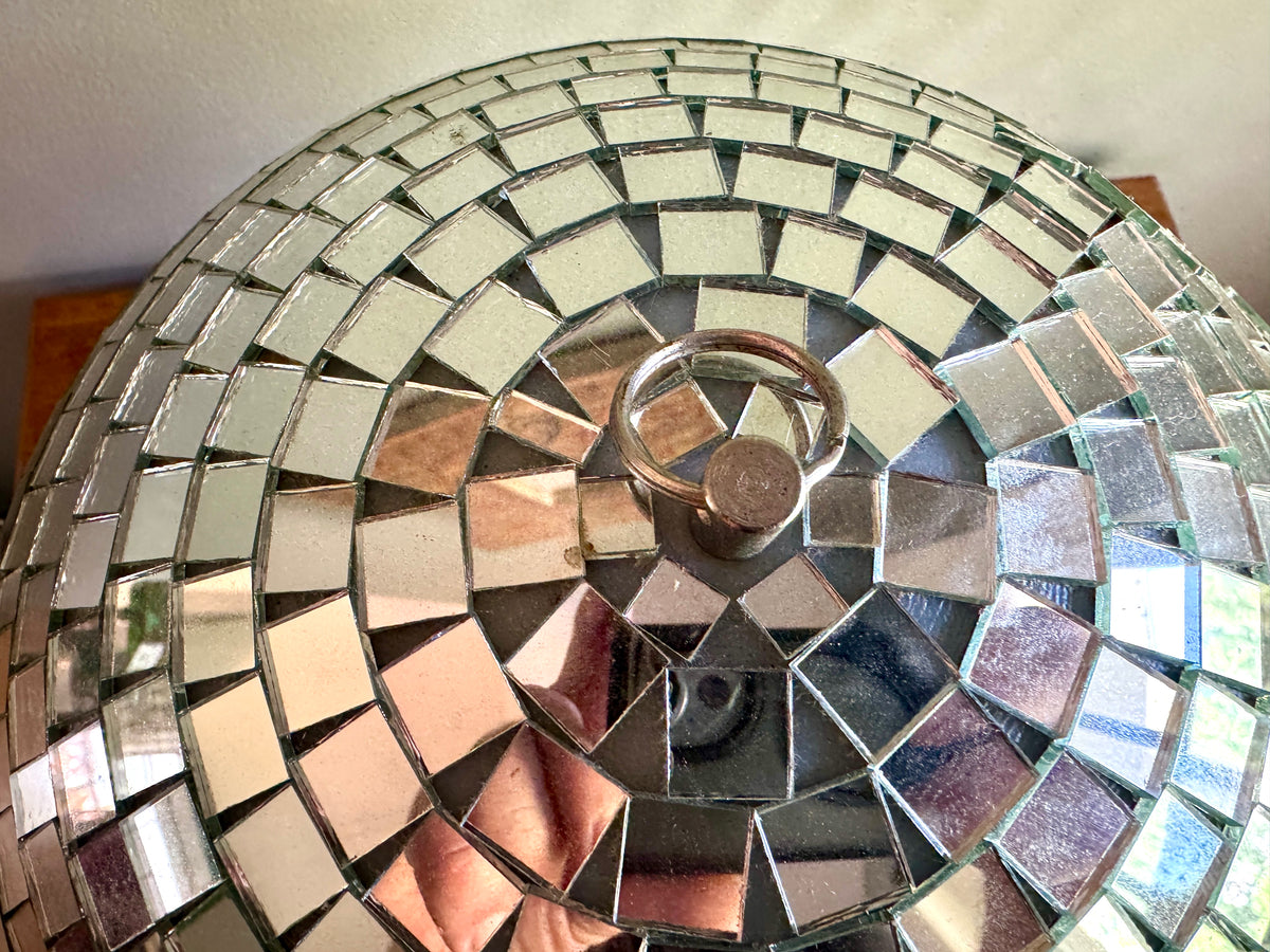 Vtg Lumaseries Mirrored 12" Disco Ball ~ 12" Mirror Disco Ball