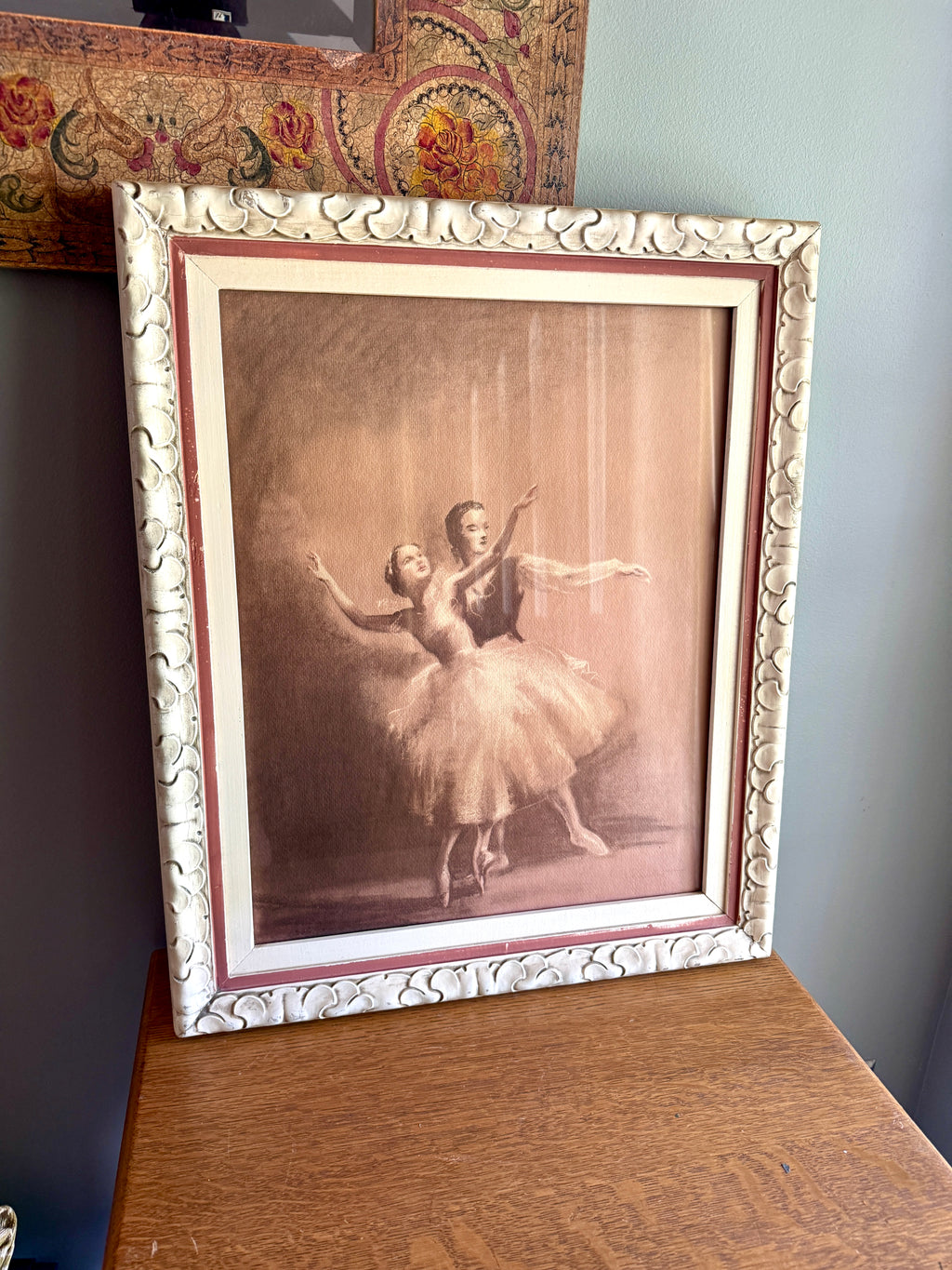 Vintage Framed Ballet Pastel Painting - Raymond Charlot - Signed (Copy)
