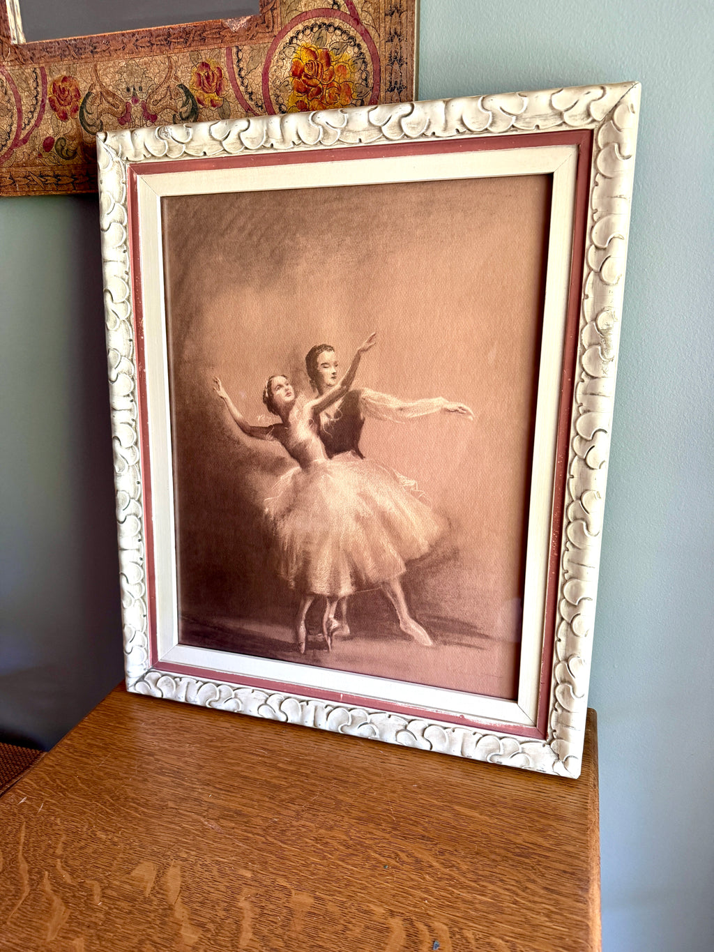 Vintage Framed Ballet Pastel Painting - Raymond Charlot - Signed (Copy)