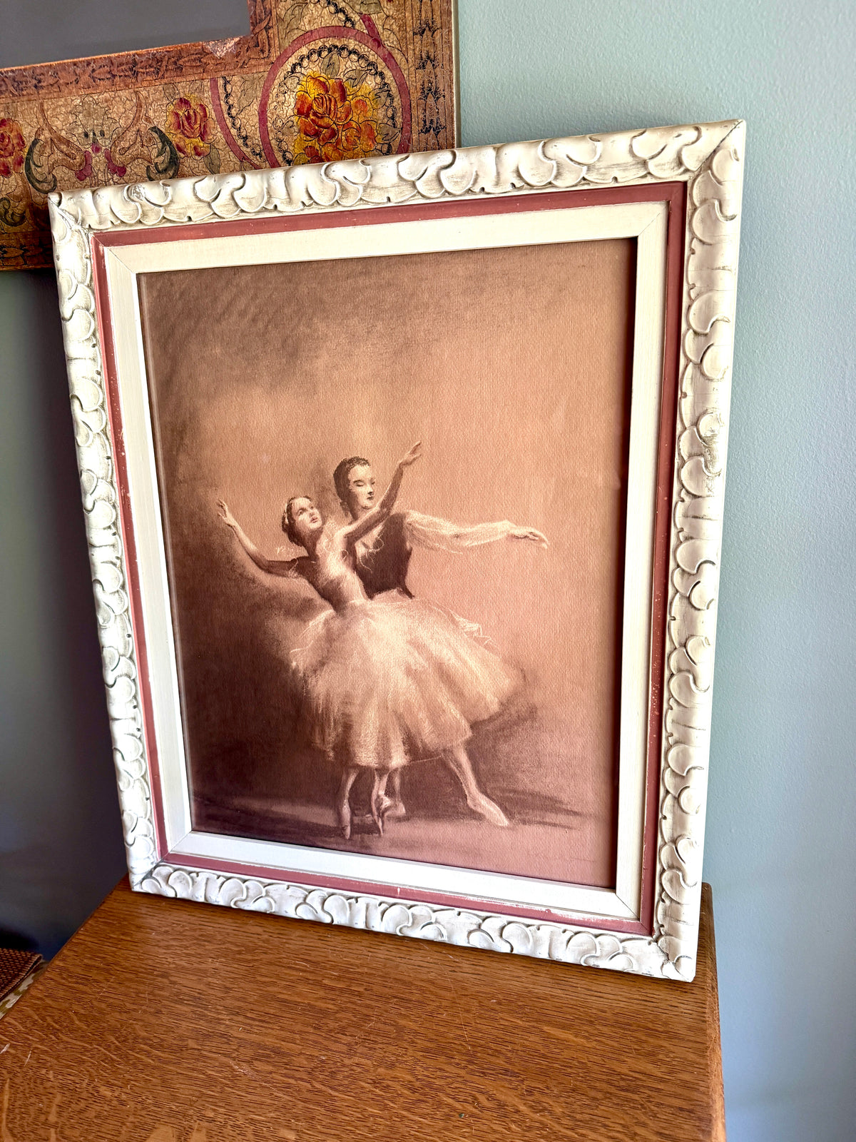 Vintage Framed Ballet Pastel Painting - Raymond Charlot - Signed (Copy)