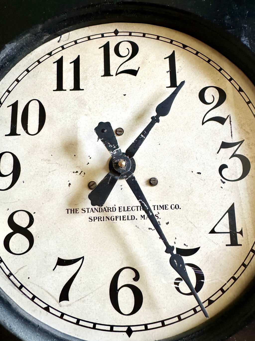 The Standard Electric Clock Co. Wood Framed Battery Power Wall Clock ~ Standard Electric Clock Co. Wall Clock
