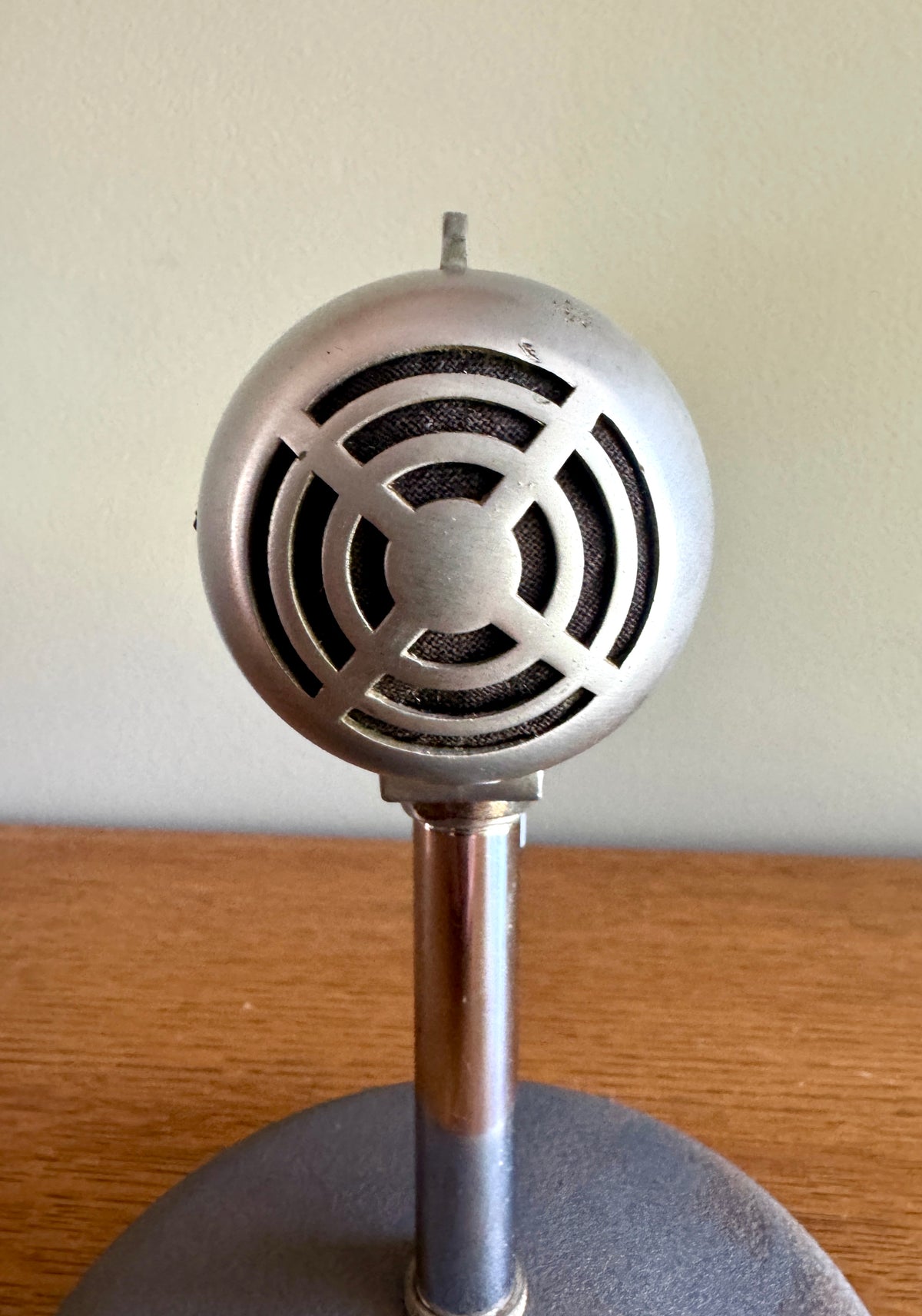 Vintage 1940′S Brushed-Chrome Turner CD Dynamic Microphone ~ 40's Bullet Microphone